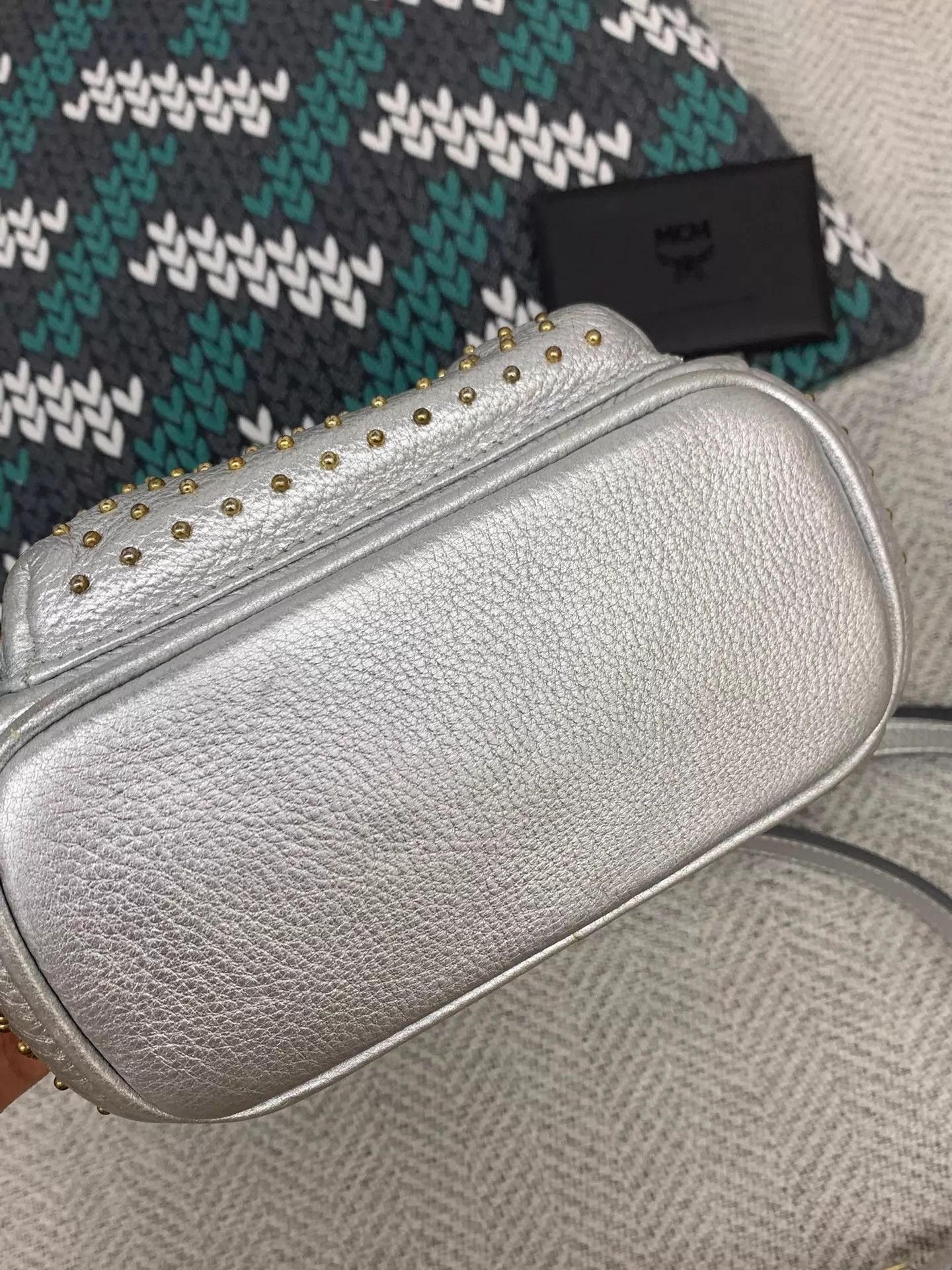 MCM MCM Silver Rivet Crystal Backpack Like New Size ONE SIZE - 4 Thumbnail