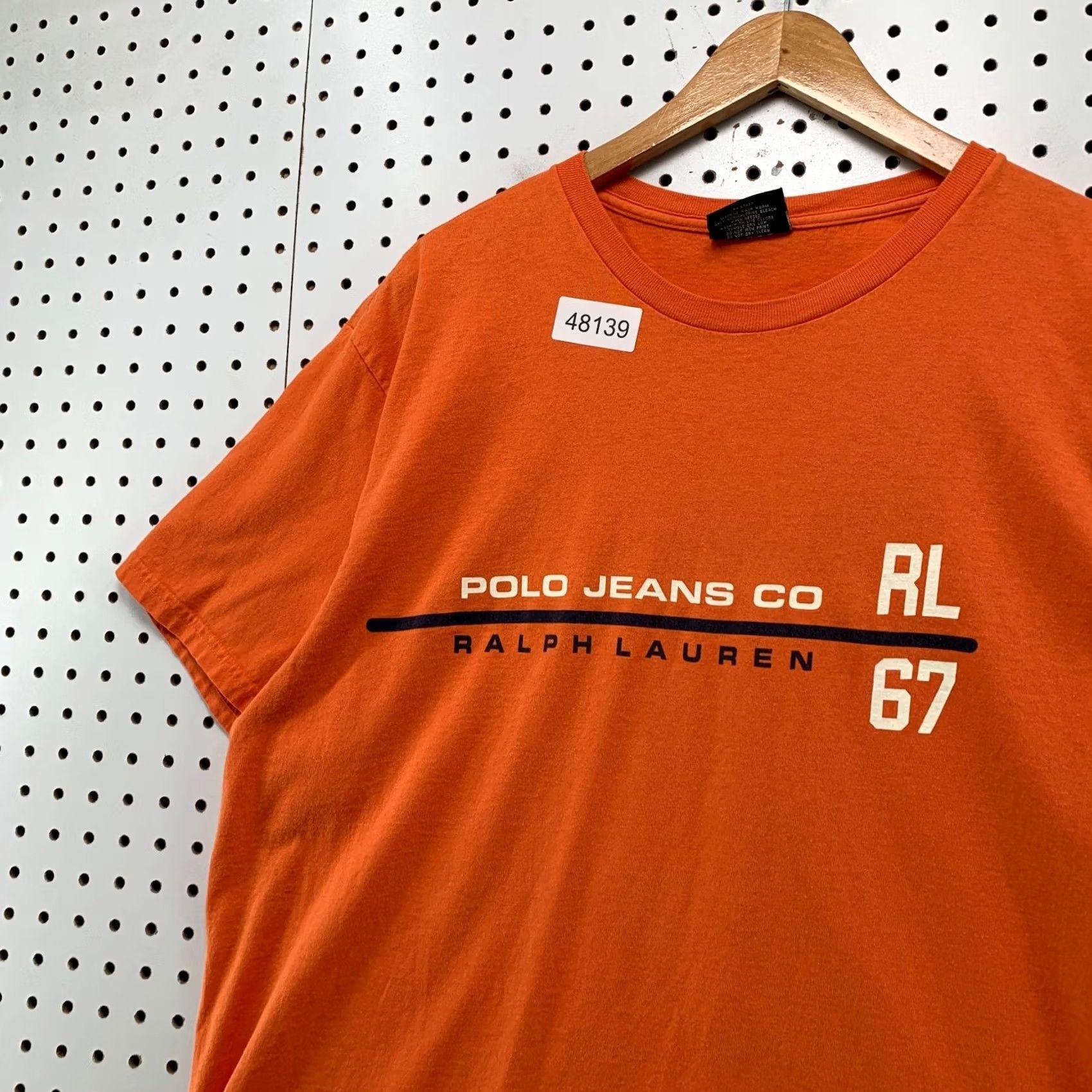 Ralph Lauren VINTAGE Polo Jeans Ralph Lauren T Shirt Mens XL Orange Short Sleeve Size US XL / EU 56 / 4 - 6 Thumbnail