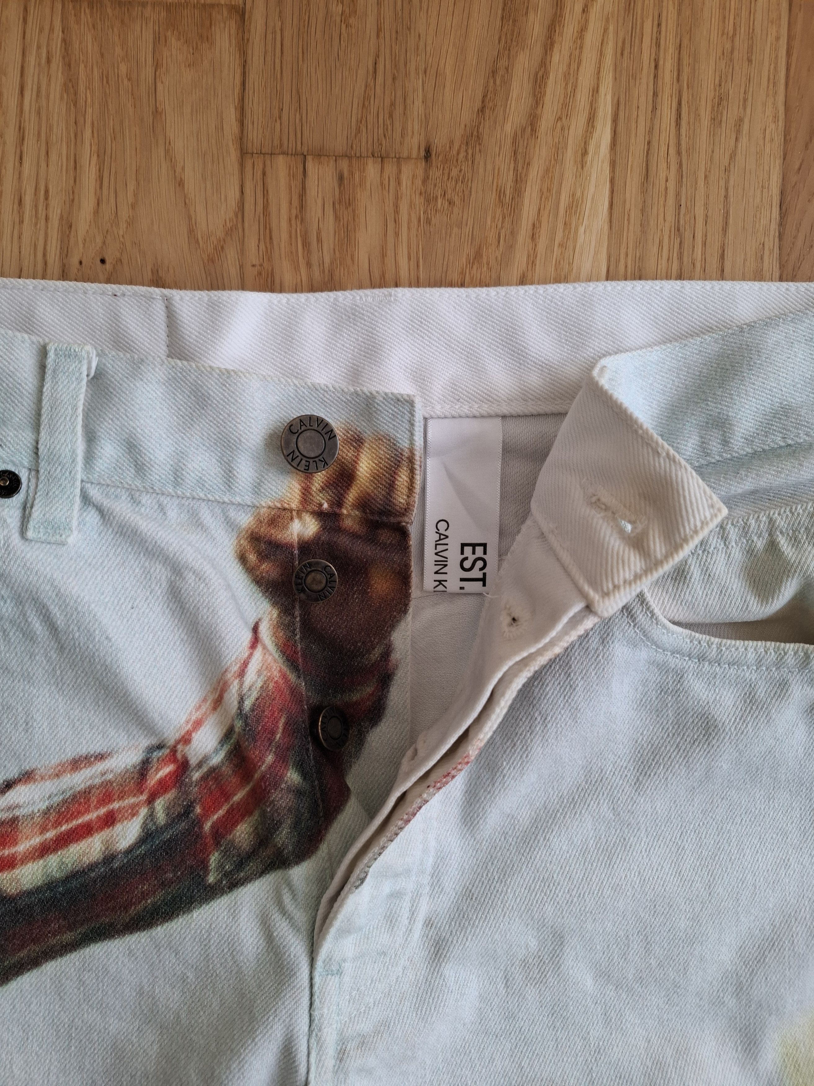 Calvin Klein 205W39NYC SS18 rodeo-print denim jeans Size US 31 - 4 Thumbnail