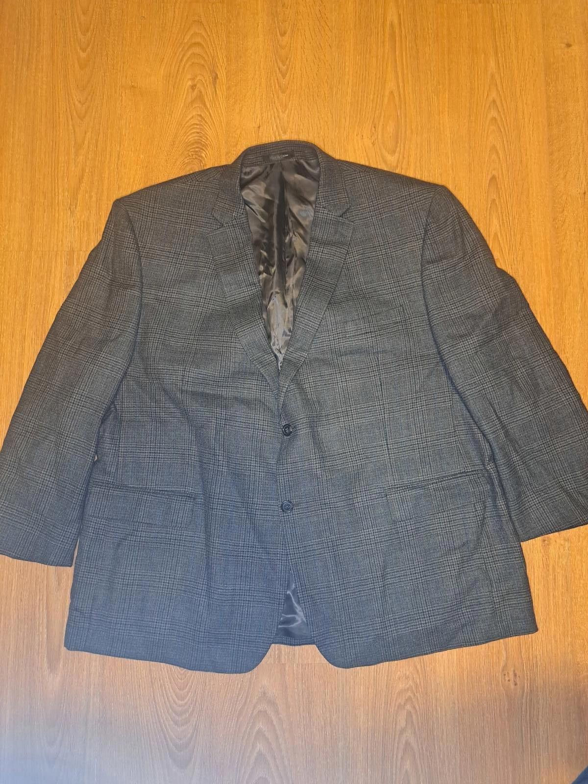 Polo Ralph Lauren Ralph Lauren Sport Coat Mens 50R Gray Glen Plaid Wool Size 50R - 1 Thumbnail
