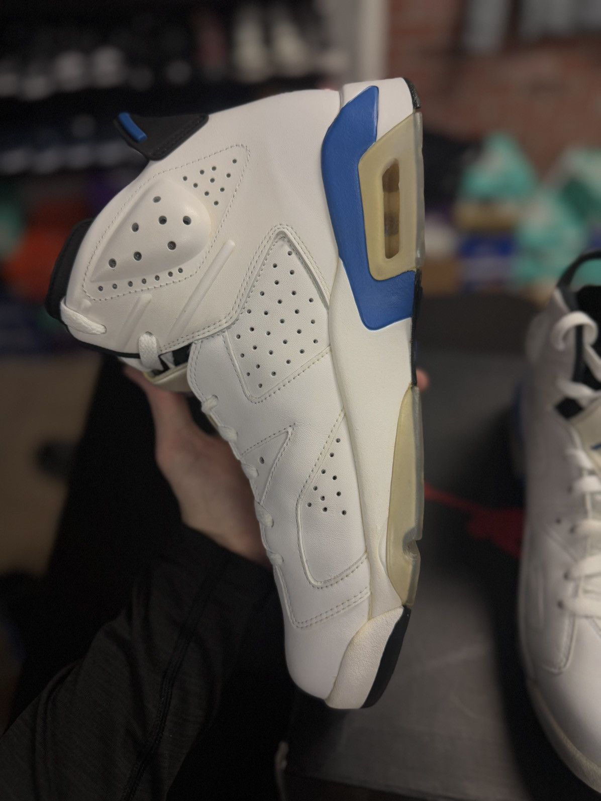 Jordan Brand × Nike Nike Air Jordan 6 Retro Sport Blue 2014 Men's Size 12 Size US 12 / EU 45 - 12 Thumbnail