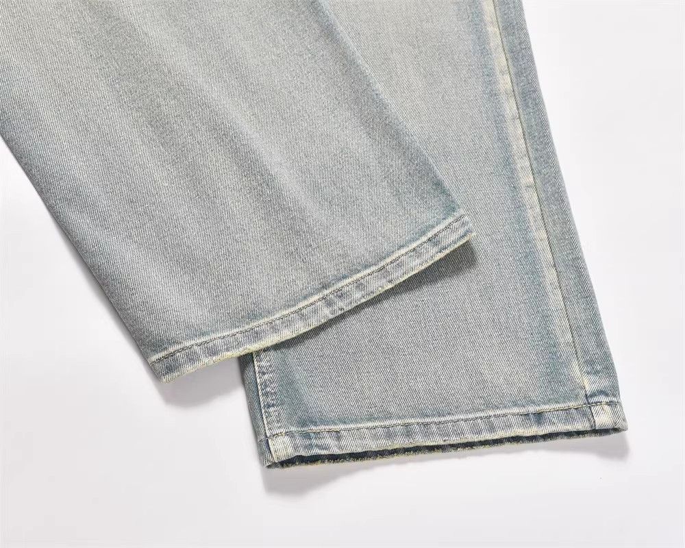 Japanese Brand × Jean Vintage washed distressed casual straight jeans Size US 32 / EU 48 - 6 Thumbnail