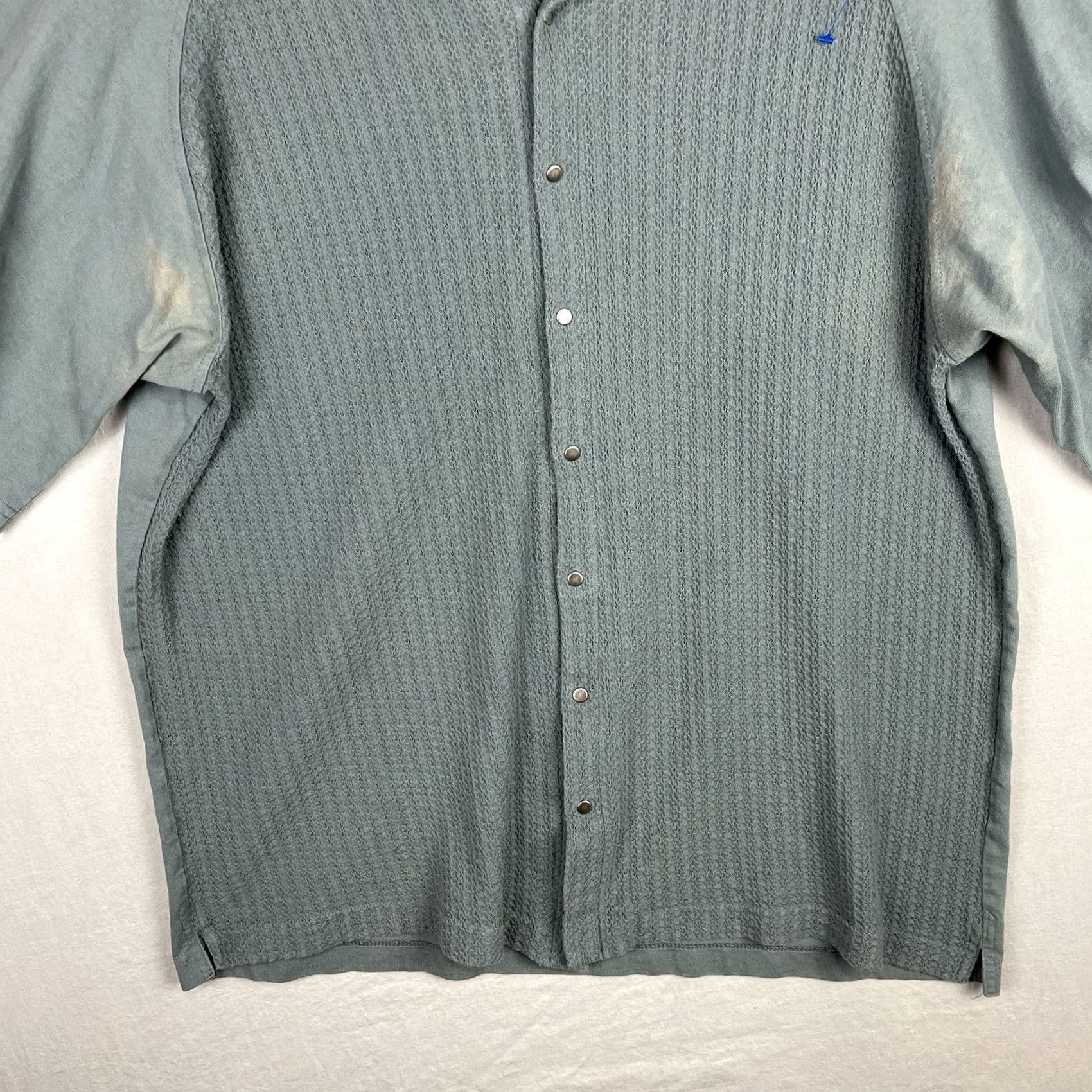 Vans VINTAGE Vans Shirt Mens L California Knit Snap Beach Surfer Logo Shirt Size US L / EU 52-54 / 3 - 3 Thumbnail