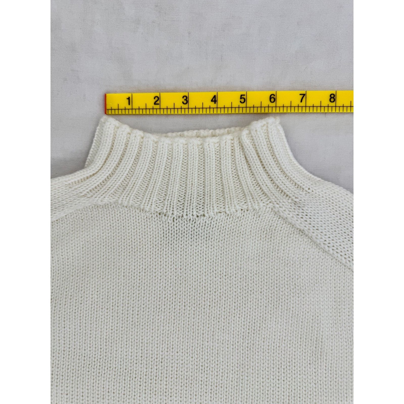 De Bonne Facture De Bonne Facture Countryside Mock Neck Sweater Ivory Size XL Size XL / US 12-14 / IT 48-50 - 6 Thumbnail