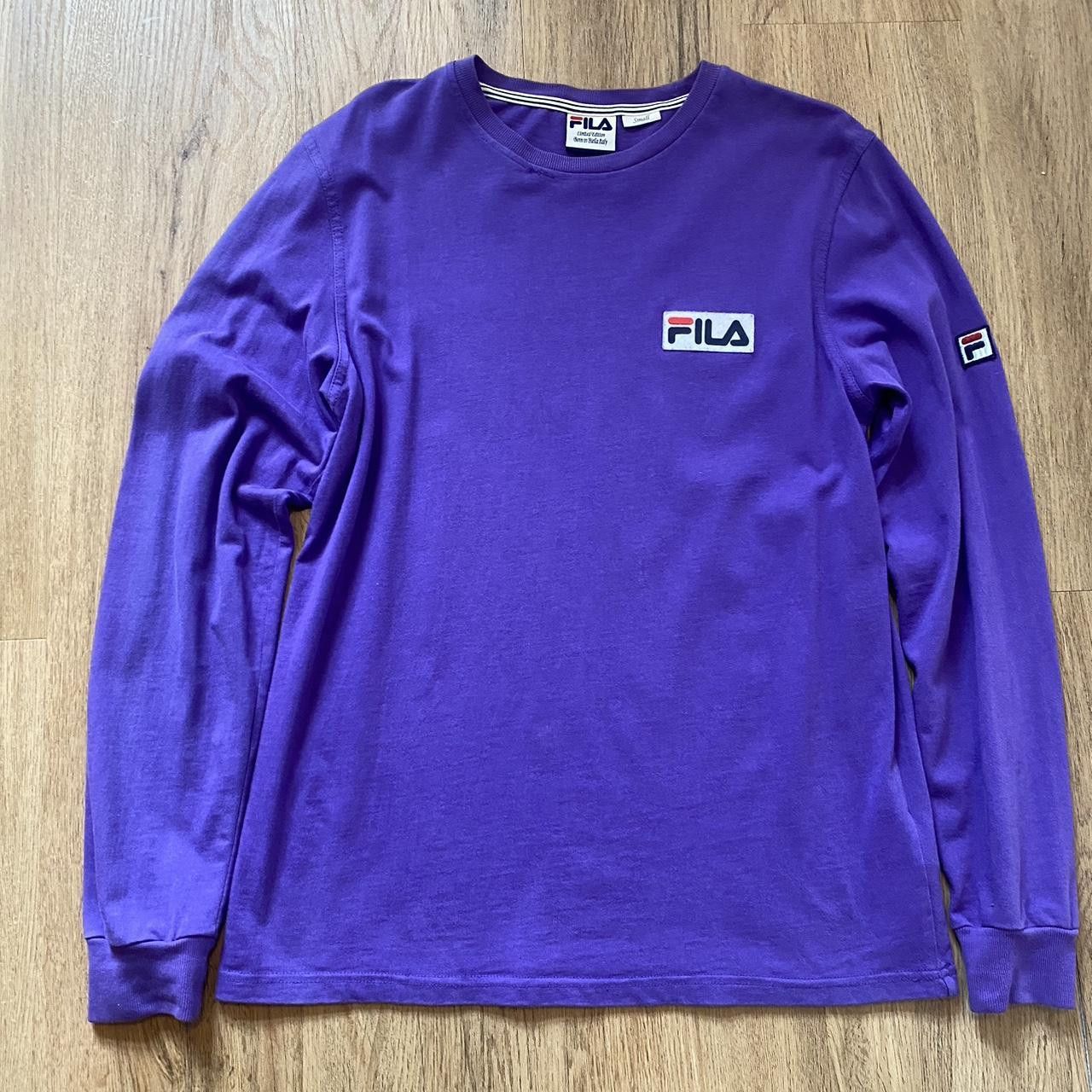 Fila Fila purple long sleeve T-shirt Streetwear Sportswear Size US S / EU 44-46 / 1 - 1 Thumbnail