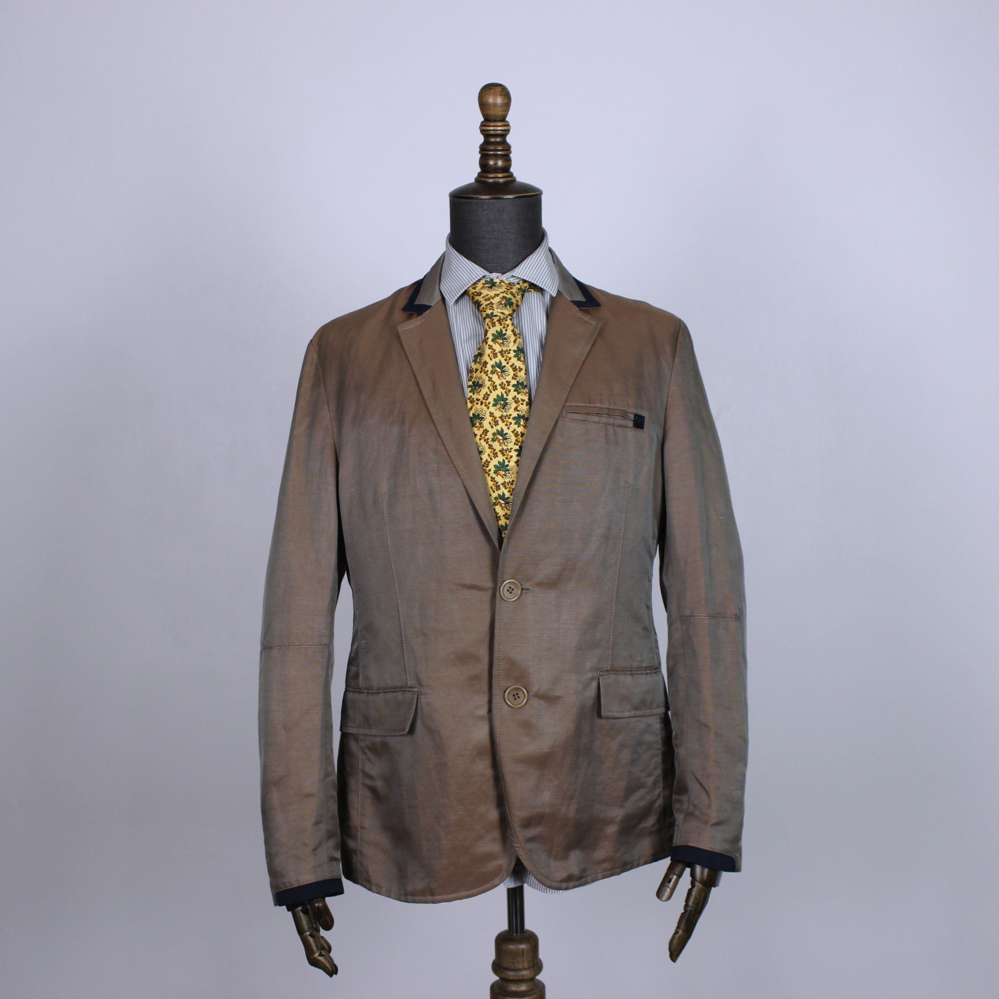 Dirk Bikkembergs Dirk Bikkembergs vintage Nylon Linen blazer tailoring 52R Size 52R - 1 Thumbnail