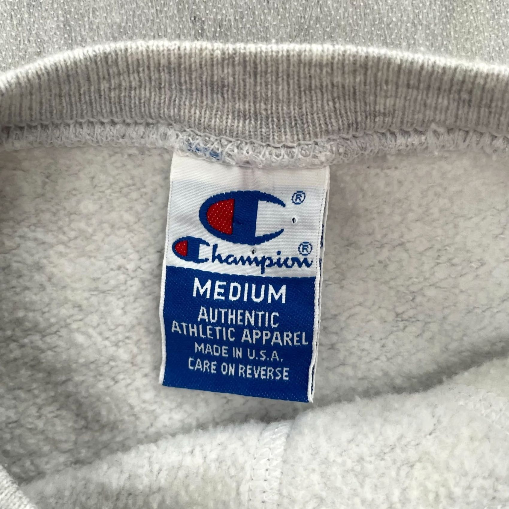 Champion VINTAGE Champion Pullover Sweater Shirt Women’s Medium Gray 1996 Olympics 90s Embroidered Logo - Cotton Blend Fleece Casual Size M / US 6-8 / IT 42-44 - 5 Thumbnail