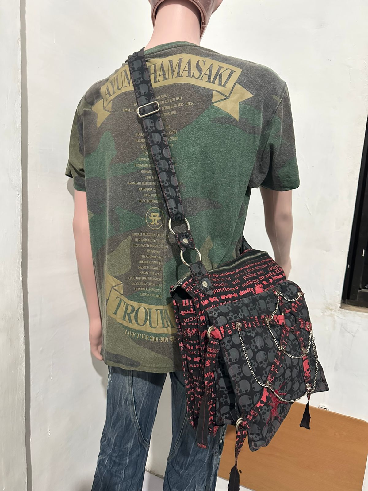 Japanese Brand Beautiful Punk Bondage Bag Skull Body Line Blood Storm Size ONE SIZE - 21 Thumbnail