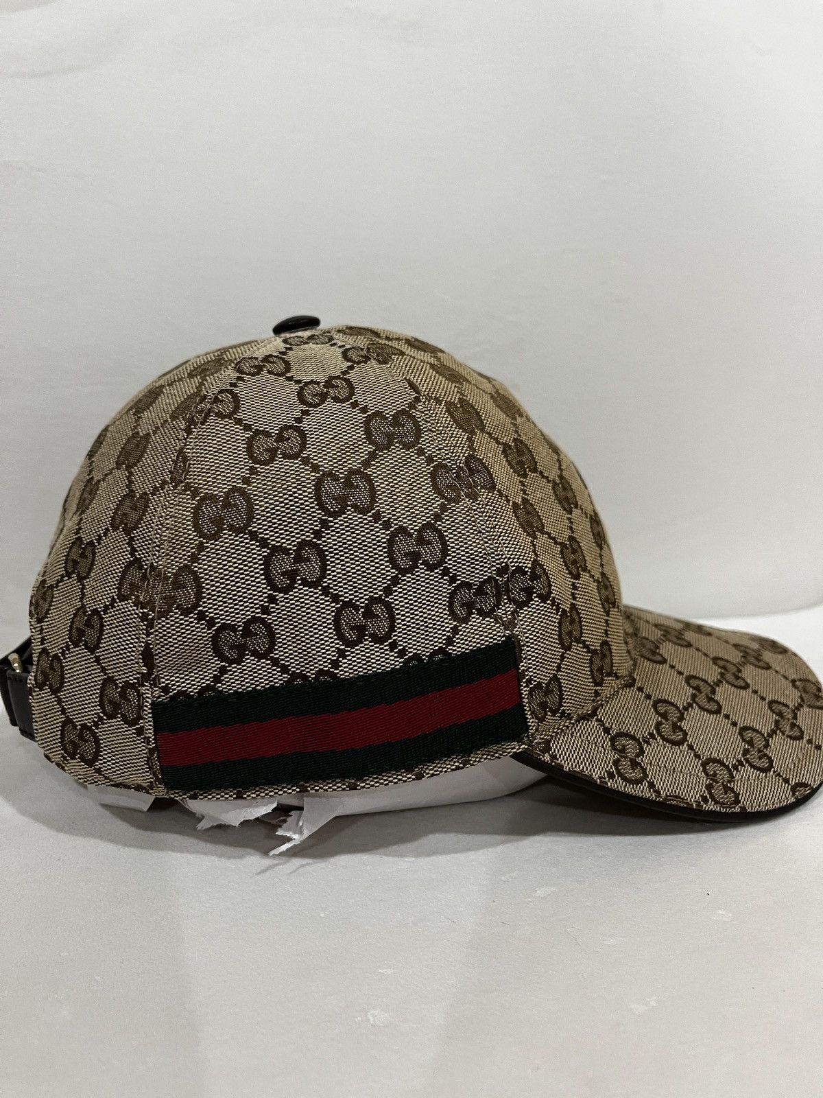 Gucci GG canvas baseball hat with Web Size 46 - 3 Thumbnail