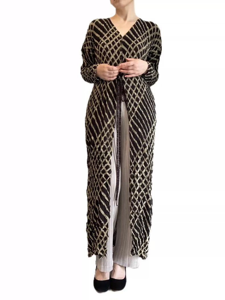 Issey Miyake Issey Miyake Soft trench coat with double-sided check patt Size M / US 6-8 / IT 42-44 - 4 Thumbnail