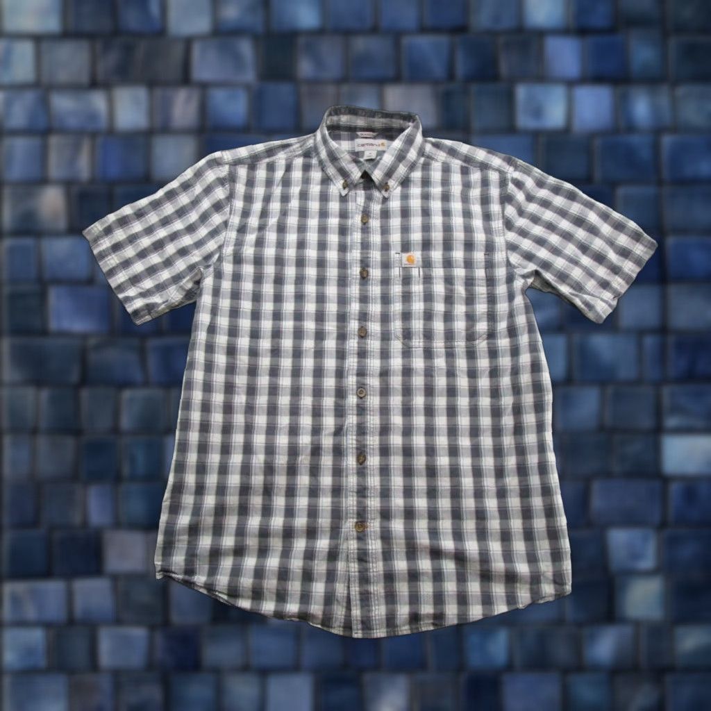 Carhartt Carhartt Shirt Button-Up Men Plaid Camp Outdoor Blue M Relaxed Medium Size US M / EU 48-50 / 2 - 1 Thumbnail