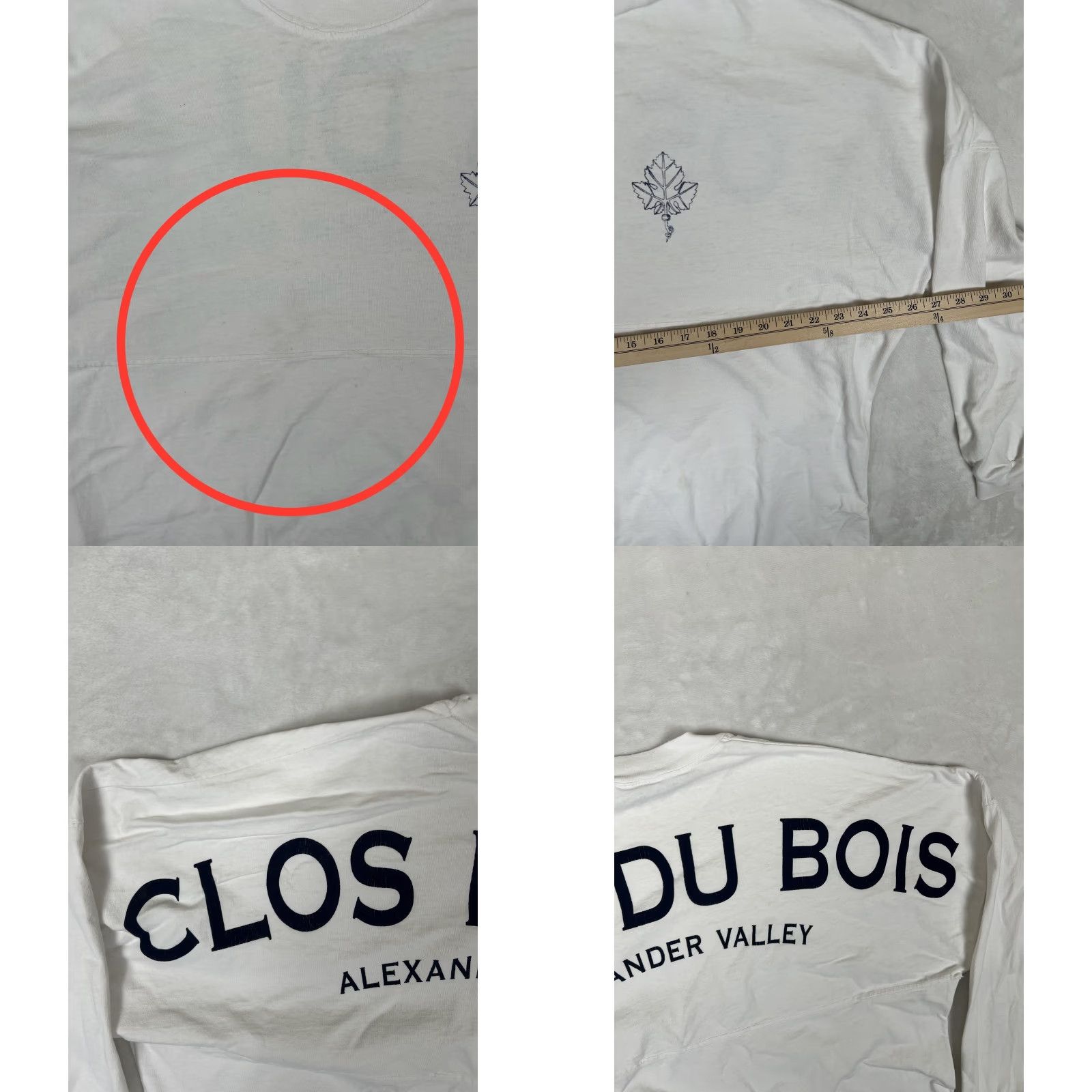 ESPIRIT VINTAGE Clos Du Bois Alexander Valley Spirit Shirt Mens XL White Long Sleeve Size US XL / EU 56 / 4 - 8 Thumbnail