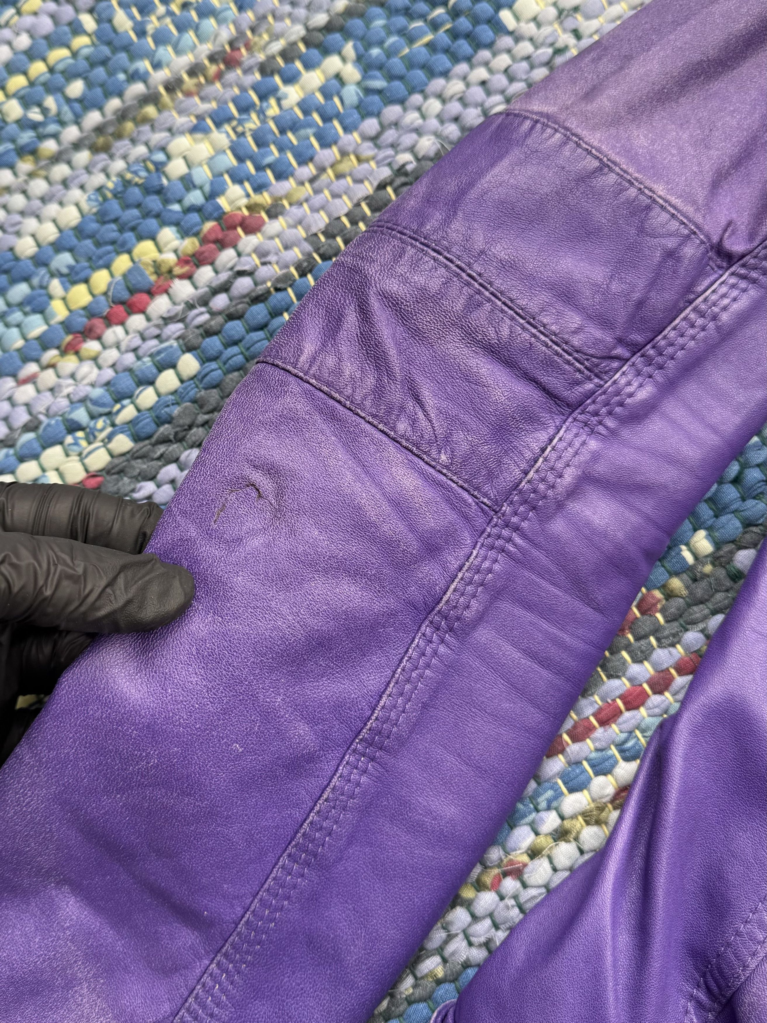 Vintage Vintage Faded Leather Jacket A162(150) Size M / US 6-8 / IT 42-44 - 5 Thumbnail