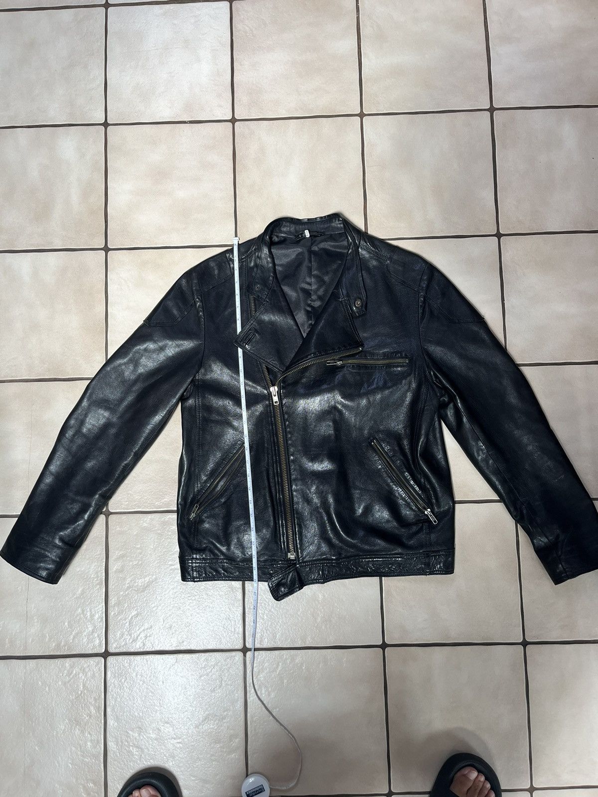 Theory Theory black leather moto jacket M Size US M / EU 48-50 / 2 - 2 Thumbnail
