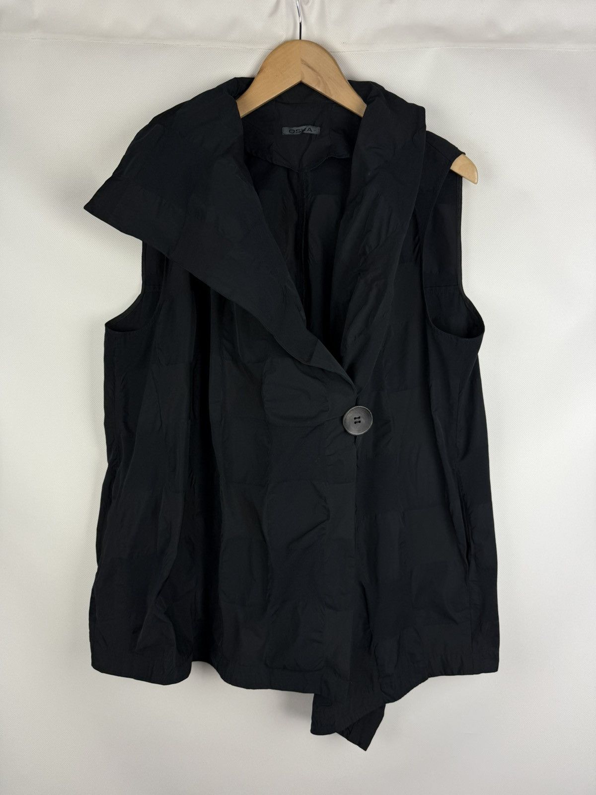 OSKA Oska Ladies Avant-garde Nylon Assymetrical Vest Jacket Gilet Size XL / US 12-14 / IT 48-50 - 1 Thumbnail