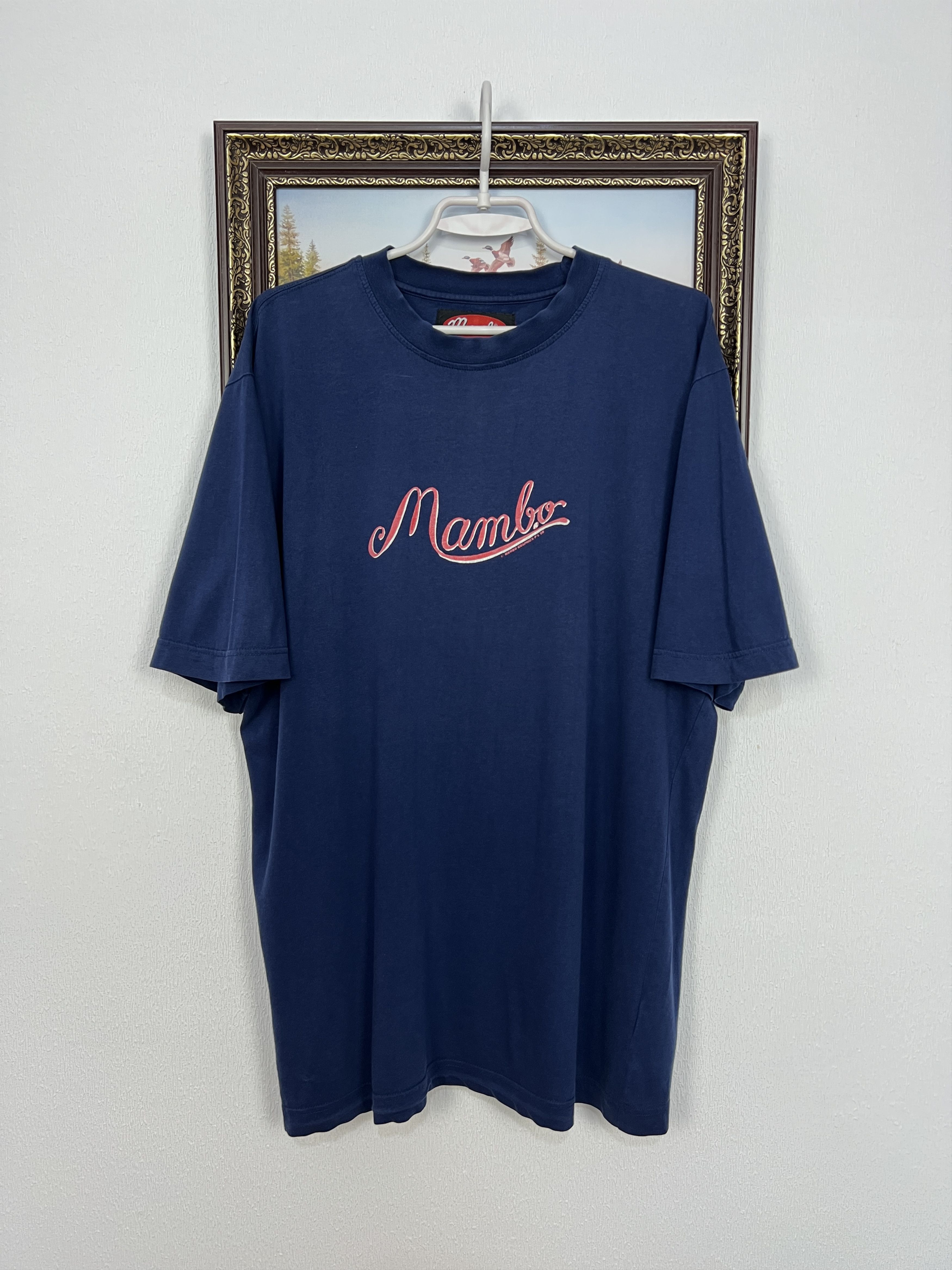 Vintage Vintage 90's Mambo Storm In A Tea Cup Tee Over Print Shirt Size US L / EU 52-54 / 3 - 4 Thumbnail