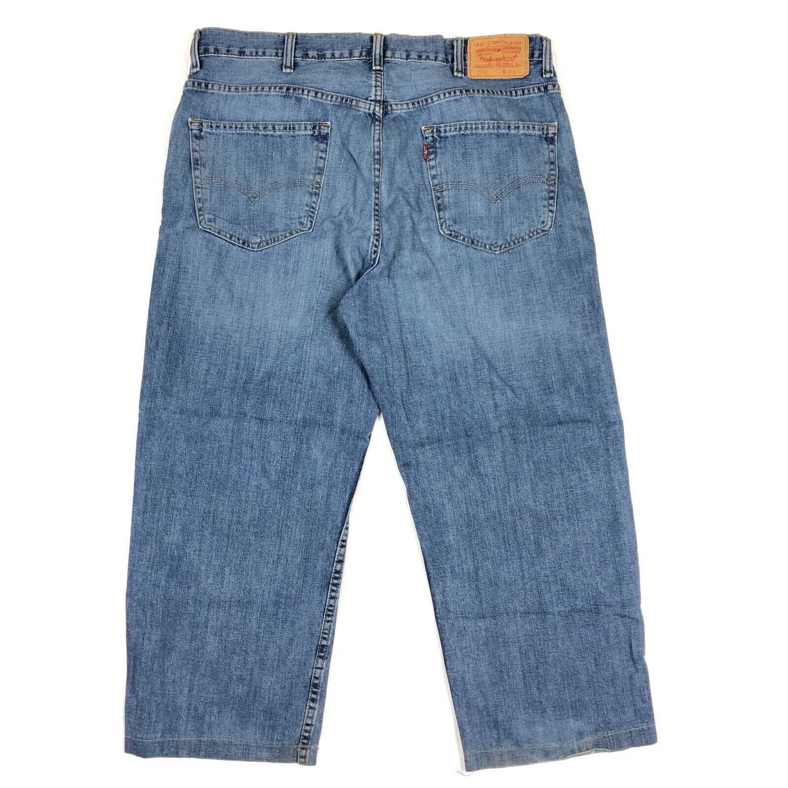 Levi's Levis 550 Light Wash Blue Denim Jeans Pants Mens size 38x24 Size US 38 / EU 54 - 5 Thumbnail