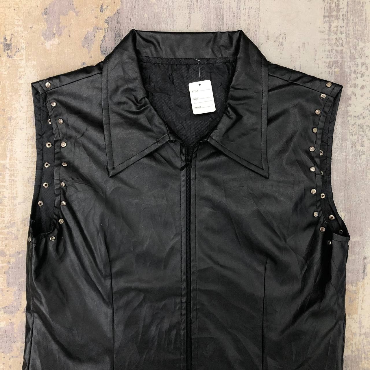 Japanese Brand Y546 DC LEATHER STUD PUNK VESTS Size M / US 6-8 / IT 42-44 - 4 Thumbnail