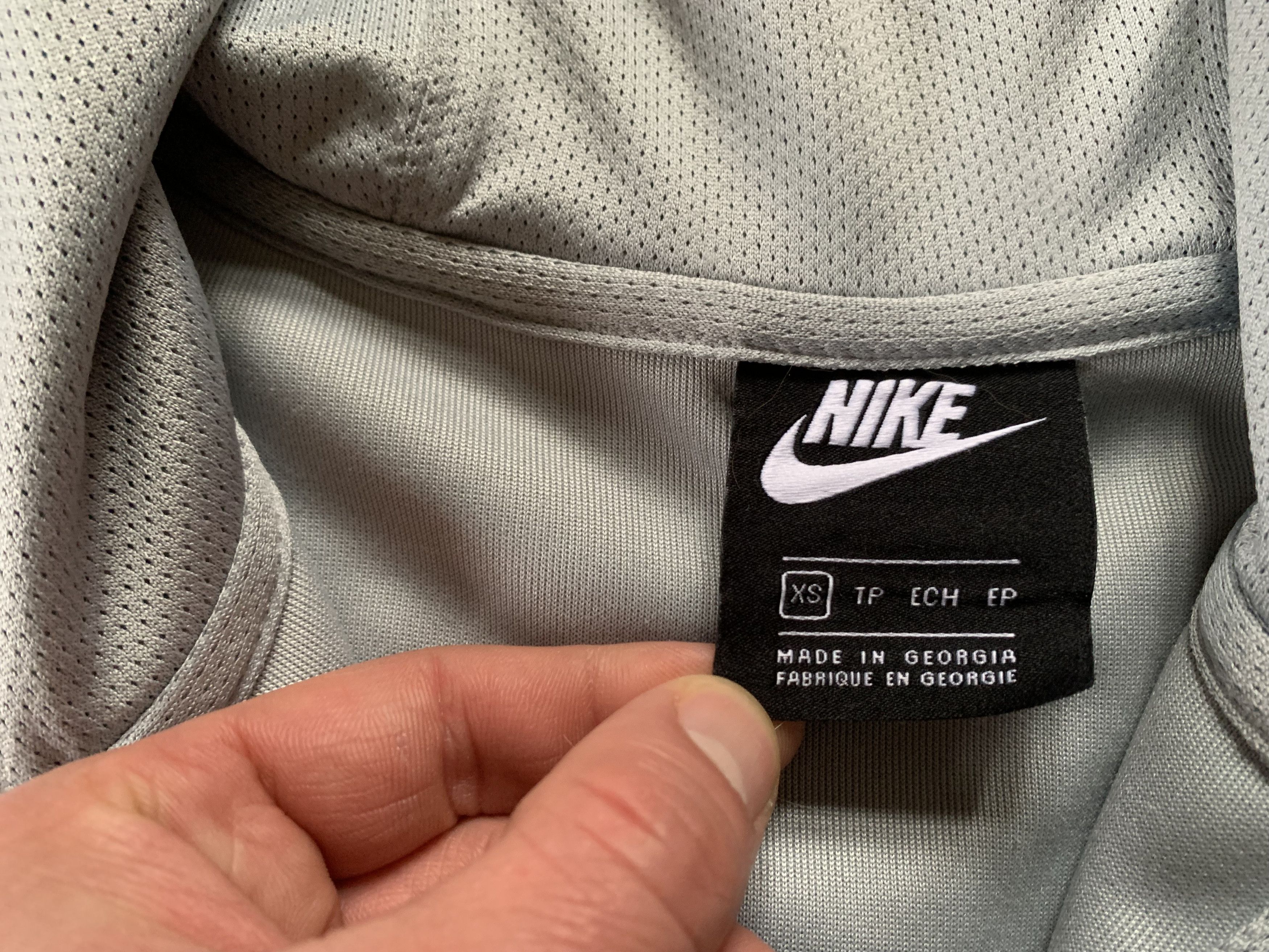 Nike × Vintage Nike Grey Zip Hood Jacket Size US XS / EU 42 / 0 - 6 Thumbnail