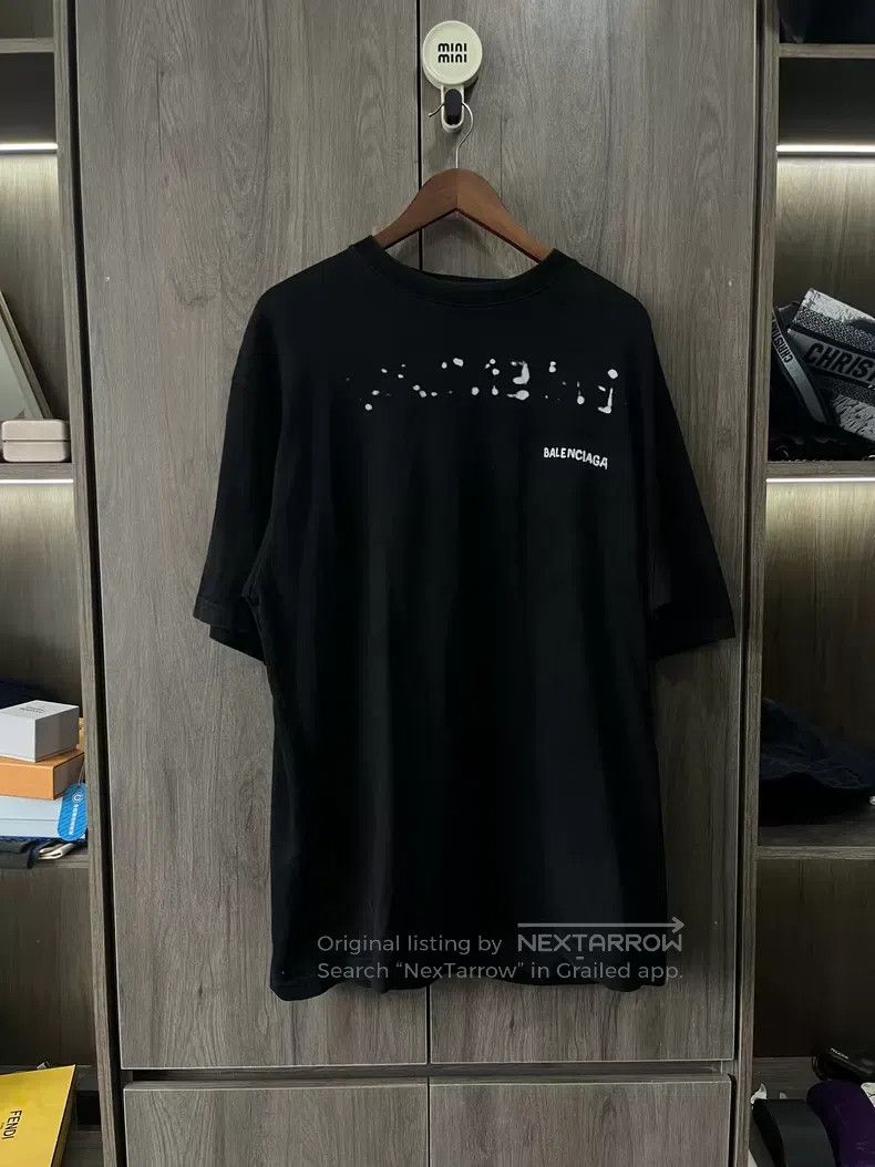 Balenciaga Balenciaga Printed Plain Knit Short Sleeve Size US XL / EU 56 / 4 - 3 Thumbnail