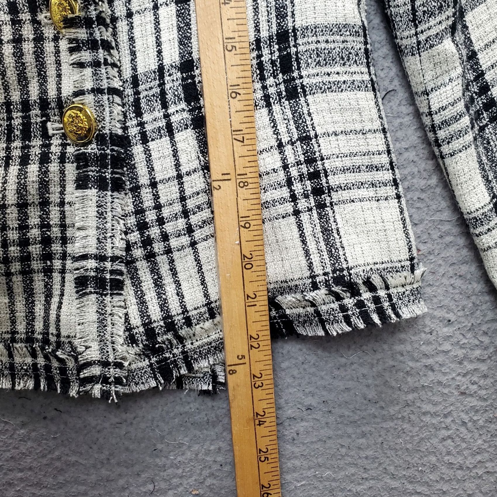 Doublet G by Giuliana Blazer Jacket Womens XS Multicolor Plaid Notch Lapel Double Breasted Blazer Size XS / US 0-2 / IT 36-38 - 4 Thumbnail