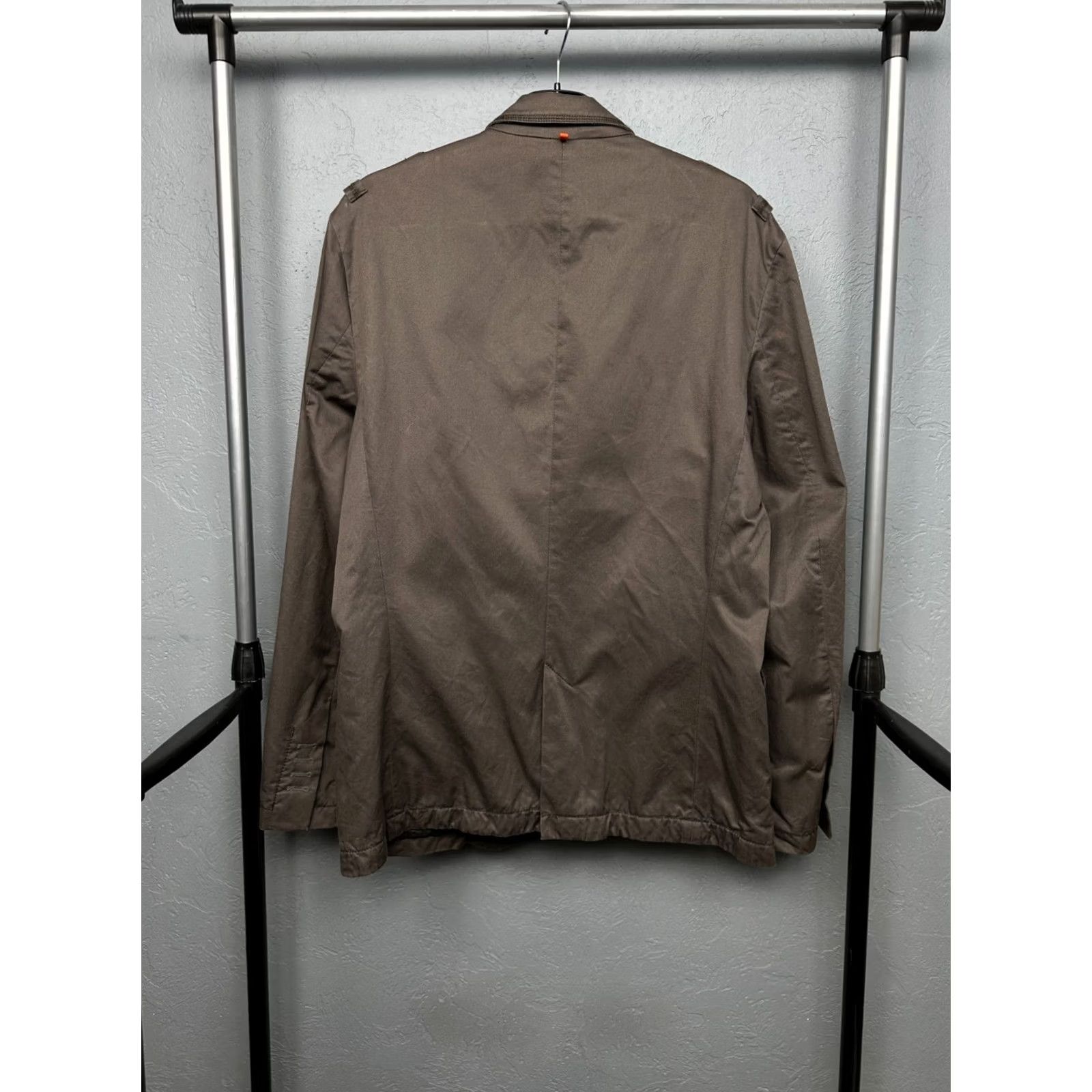 Hugo Boss HUGO BOSS Blazer Mens Vintage Size 52 (L) Brown Shirt Jacket Size 42R - 8 Thumbnail