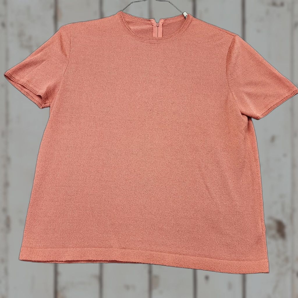 Vintage VINTAGE Dalton Shirt & Matching Cardigan Sweater Womens Sz 16 Salmon Union USA Shirt Cardigan Set Size XXL / US 16-18 / IT 52-54 - 1 Thumbnail