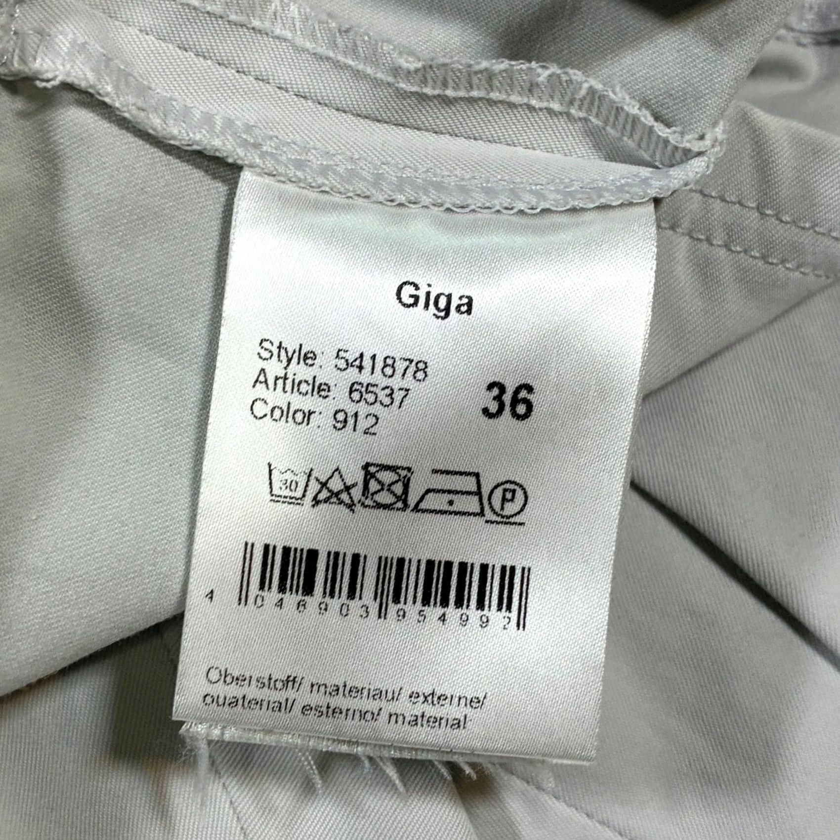 Vintage Raffaello Rossi Giga Light Grey Stretch Cigaret Pants Womens 36 US 6 Dress Pants Regular Zip Fly Solid Gray Womens Size 28" / US 6 / IT 42 - 6 Thumbnail