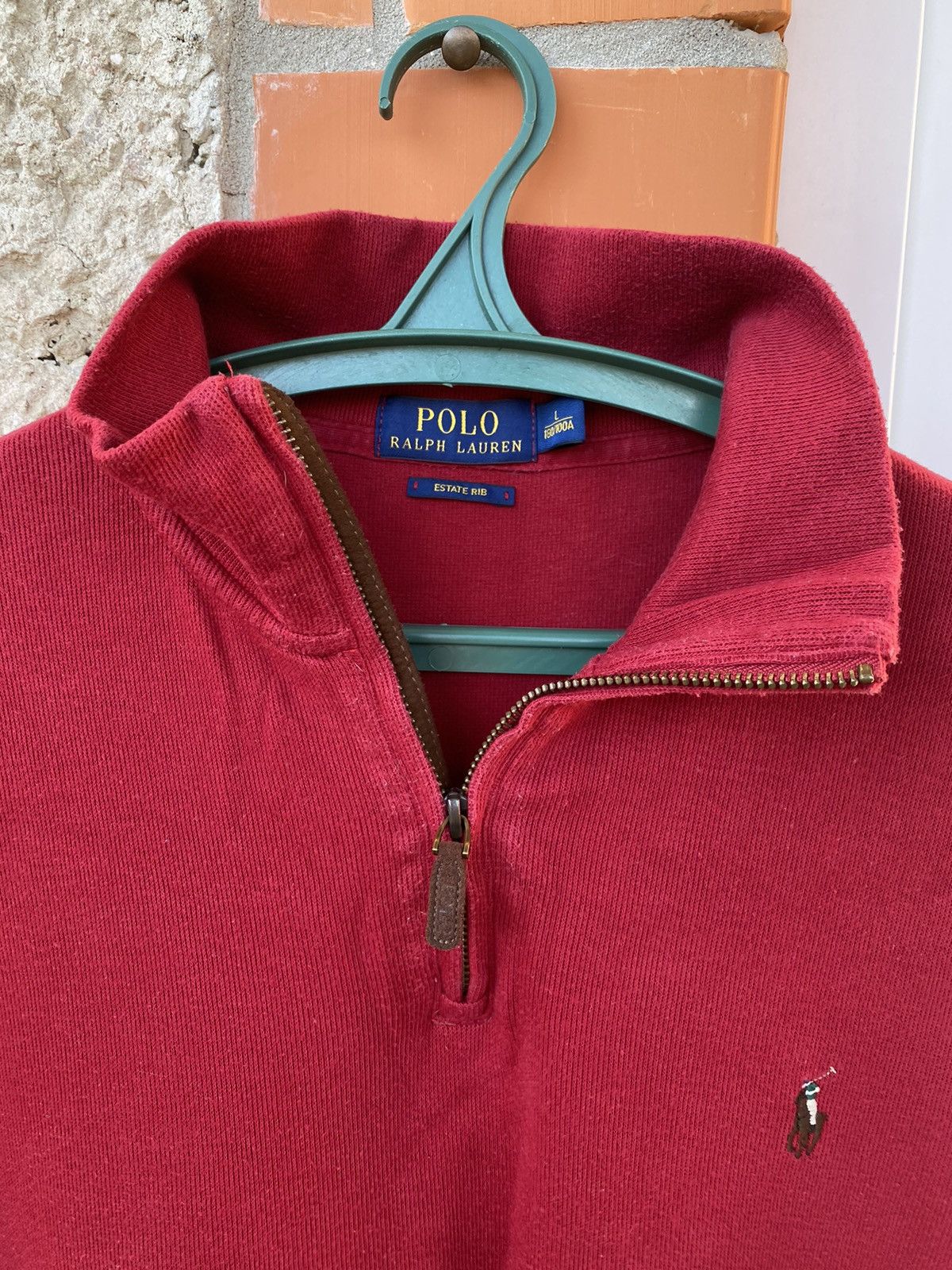 Polo Ralph Lauren Polo Ralph Lauren 1/4 Zip Cotton Long Sleeve Sweater Size US L / EU 52-54 / 3 - 2 Thumbnail