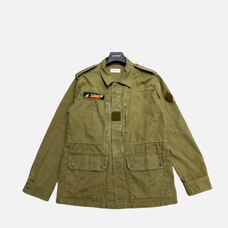 olive green oversized military jacket