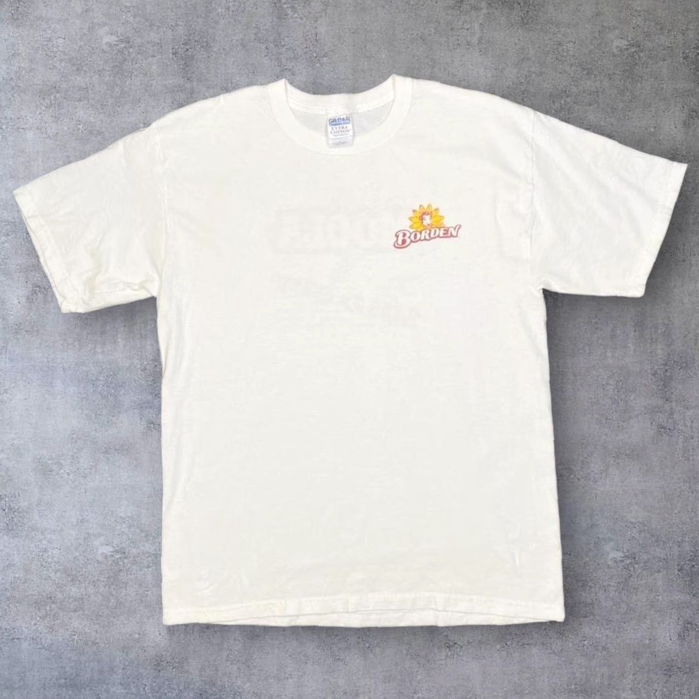 Gildan Elsie’s Moola Tour “Sold Out” Borden Souvenir Graphic T-Shirt White L Mens XS? Size US L / EU 52-54 / 3 - 2 Thumbnail