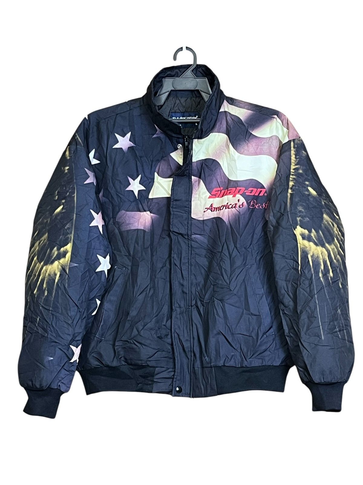 Gear for Sports RARE🔥VINTAGE SNAP ON TOOL EAGLE AMERICAN FLAG JACKET Size US XL / EU 56 / 4 - 2 Thumbnail