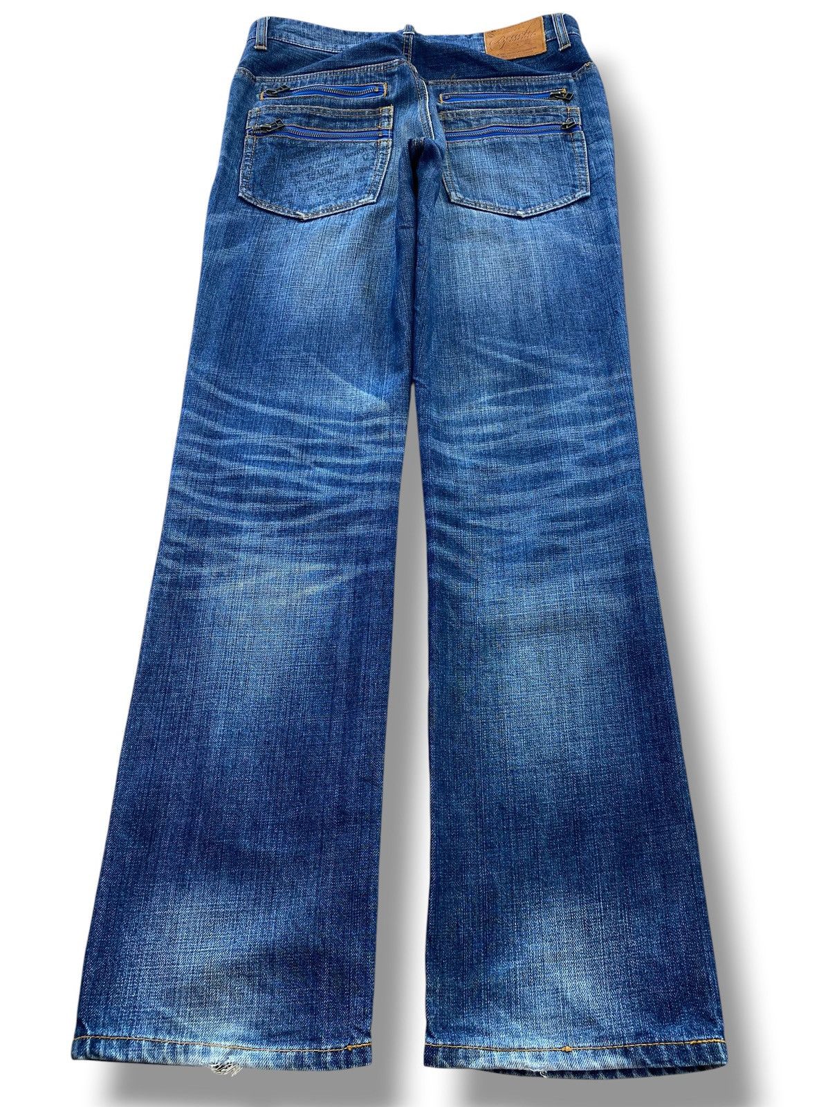 Japanese Brand Japanese Brand Faded Wash Whiskered Style Straight Leg Jeans Size US 31 - 3 Thumbnail