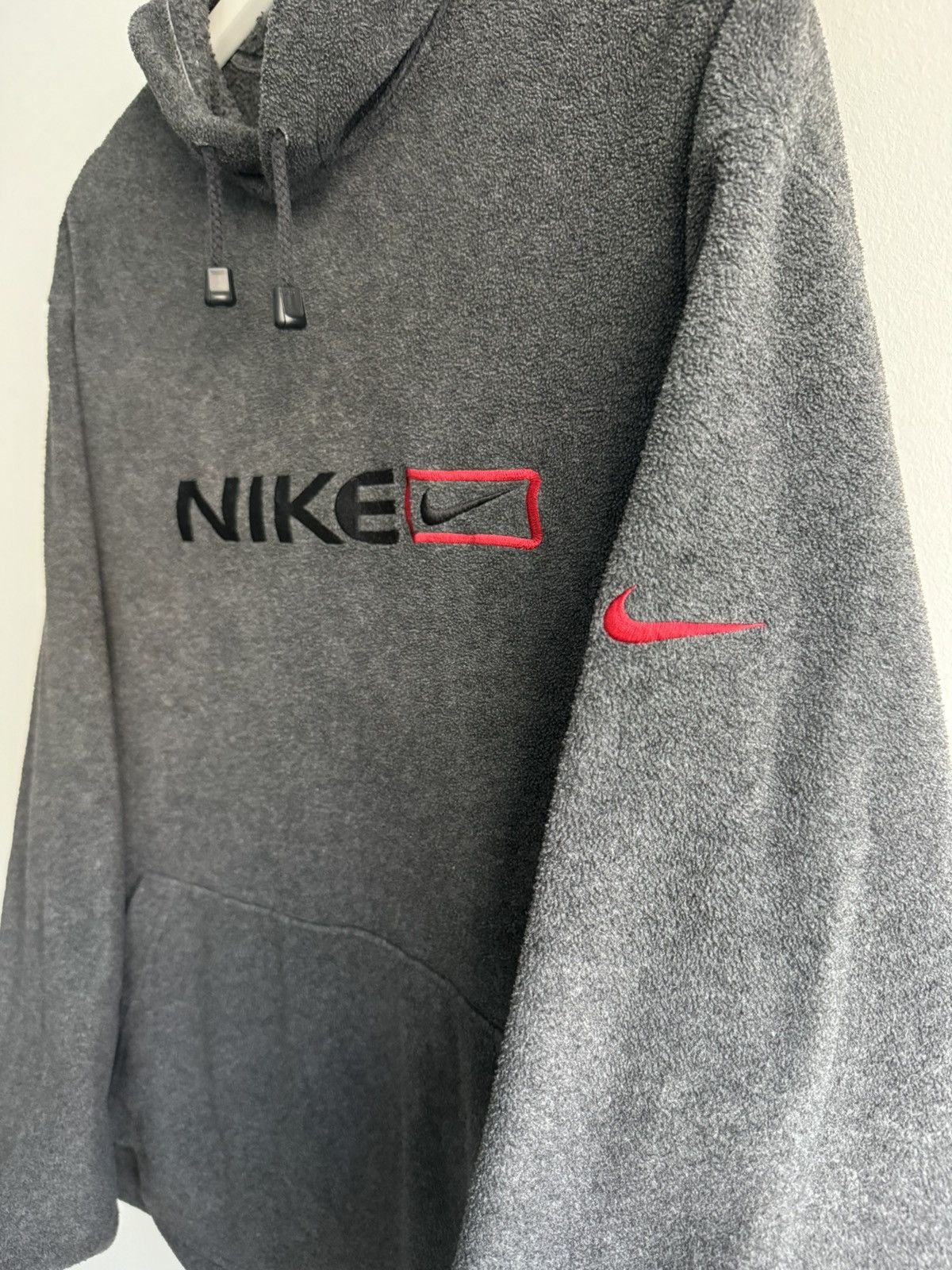 Nike Vintage Nike fleece Hoodie Spellout Oversized Size US M / EU 48-50 / 2 - 3 Thumbnail