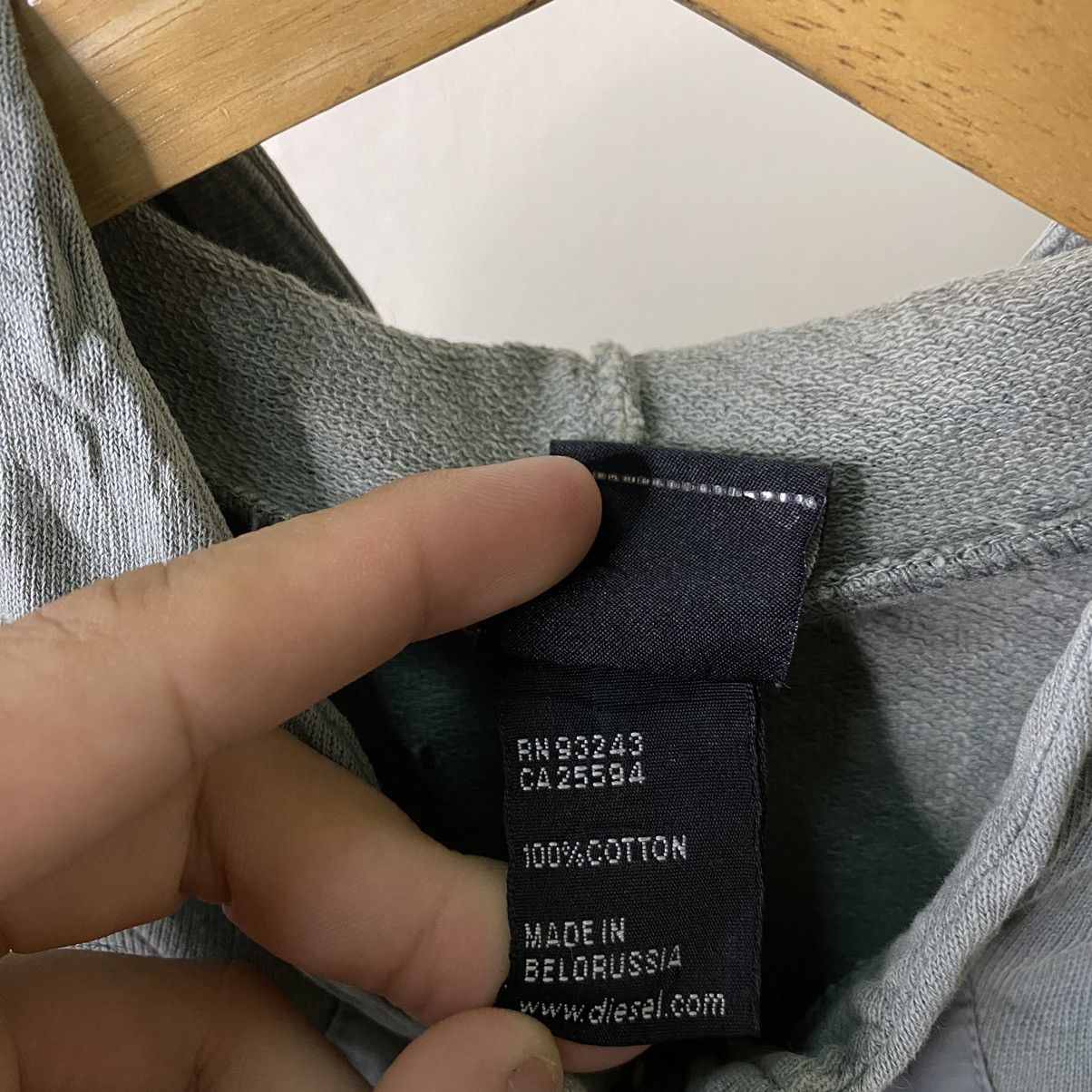 Diesel × Vintage Diesel Cyber Grunge Gothic Sage Green Zip Up Jacket Size US S / EU 44-46 / 1 - 4 Thumbnail