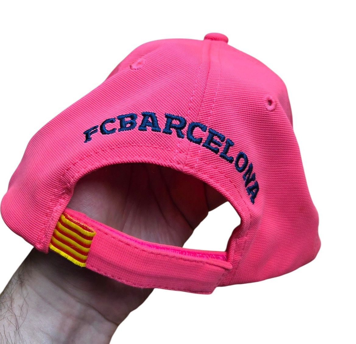 Vintage FCB Official FC Barcelona Pink Football Soccer Hat Cap Size ONE SIZE - 4 Thumbnail