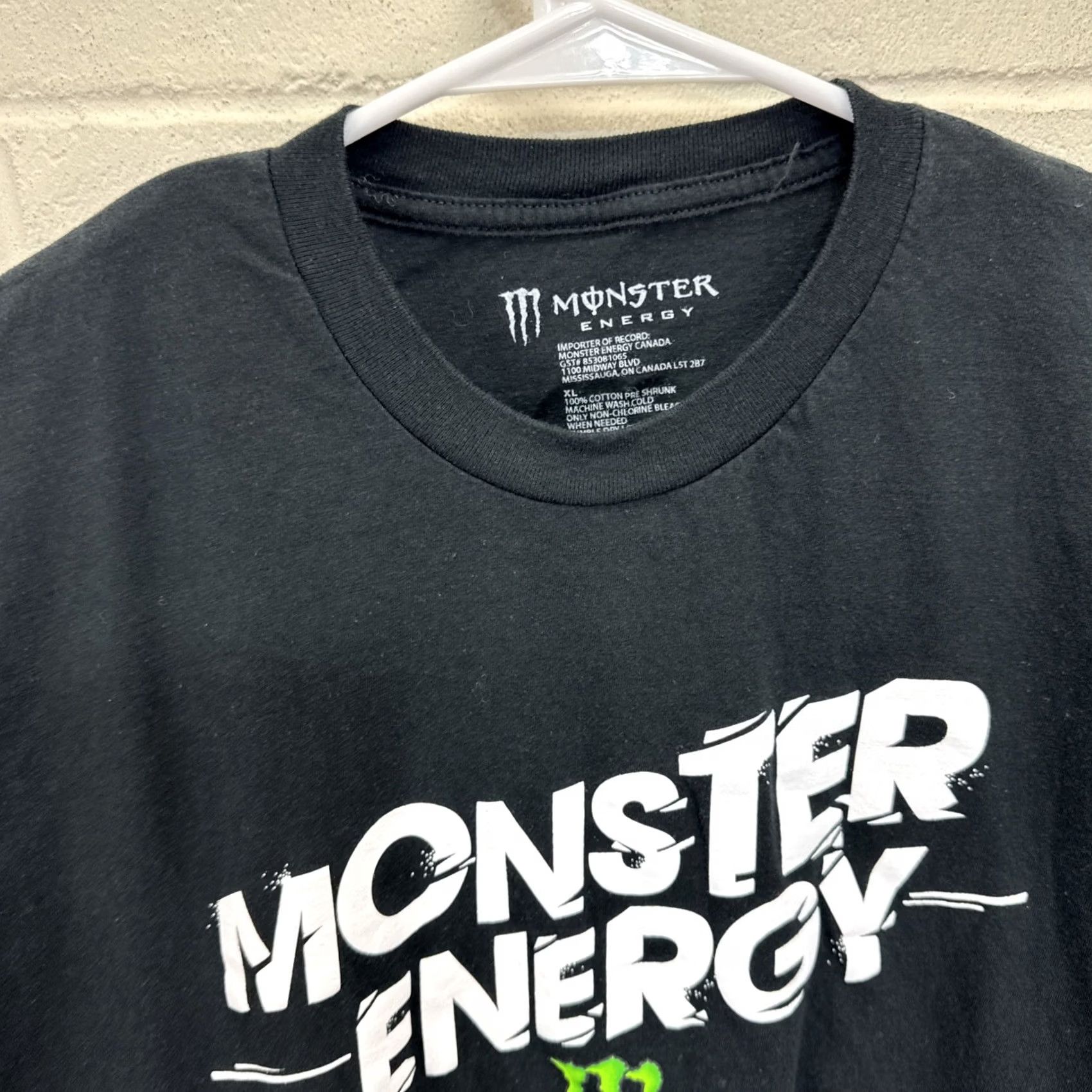 Logo 7 VINTAGE Monster Energy Logo Graphic T Shirt Mens XL Black Green Y2K Skate Logo Size US XL / EU 56 / 4 - 4 Thumbnail