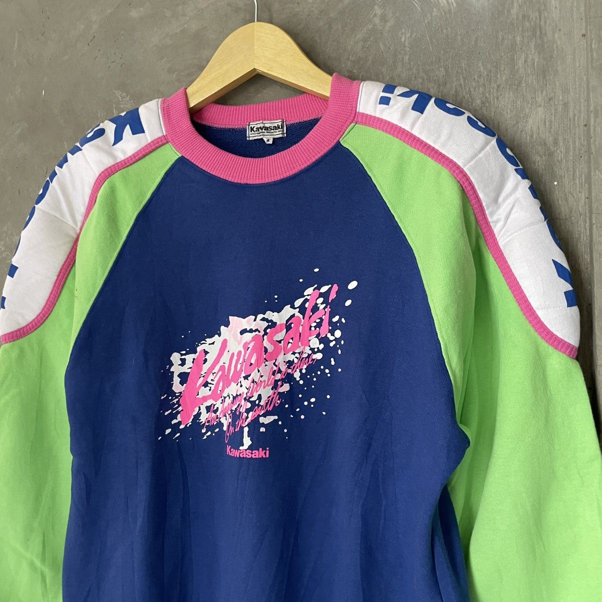 Gear for Sports × Sports Specialties Vintage 80s Kawasaki Motorcycle Riding Sweatshirt Size US M / EU 48-50 / 2 - 7 Thumbnail