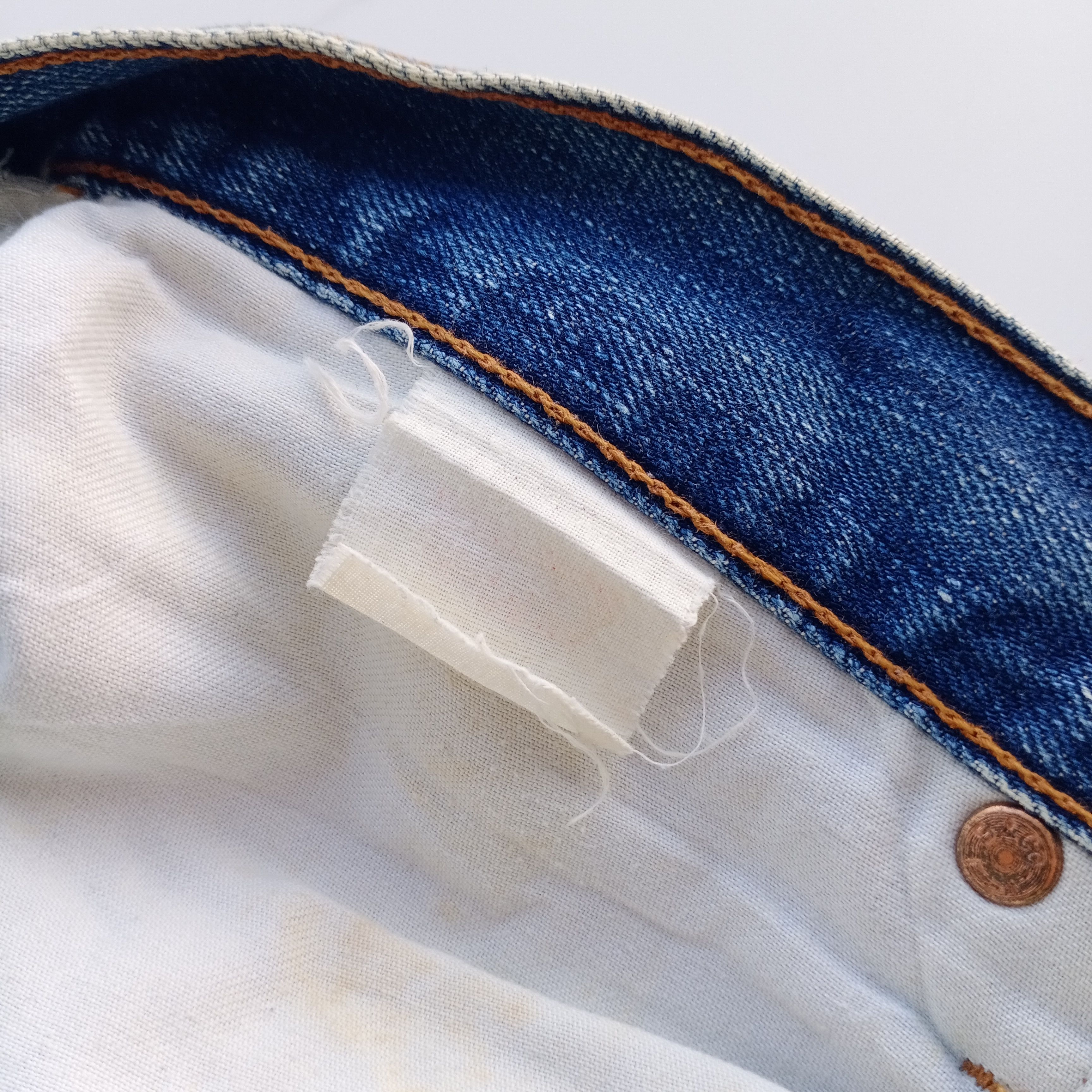 Levi's Vintage Levis 502 Not Capital E Selvedge Distressed Denim Size US 31 - 7 Thumbnail