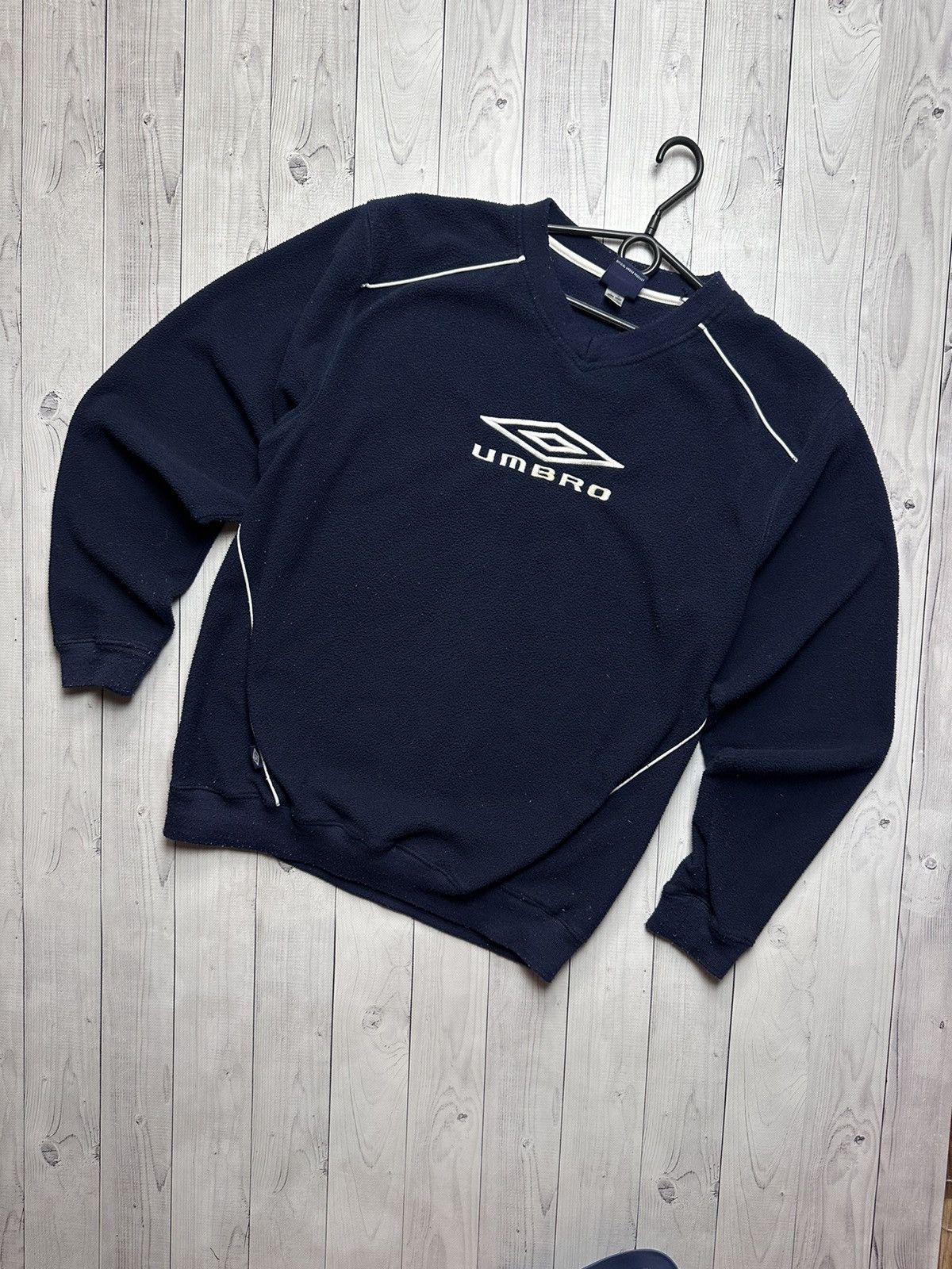 Umbro × Vintage Vintage Umbro fleece sweatshirt big logo size L Size US L / EU 52-54 / 3 - 1 Thumbnail
