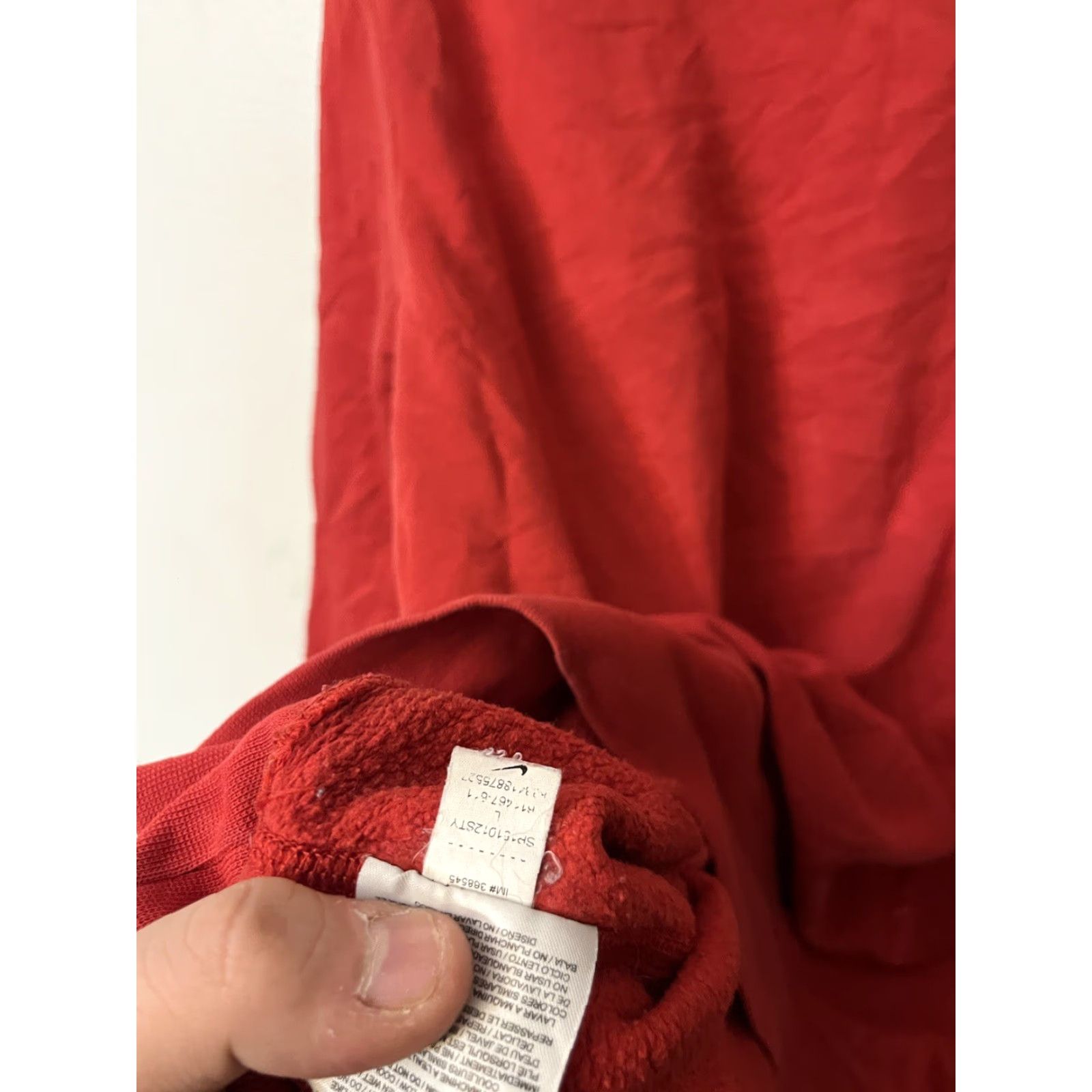 Nike Nike Sportswear Sweatshirt Pullover Red Nike Club Fleece Crew Neck Long Sleeve Men L Size US L / EU 52-54 / 3 - 4 Thumbnail