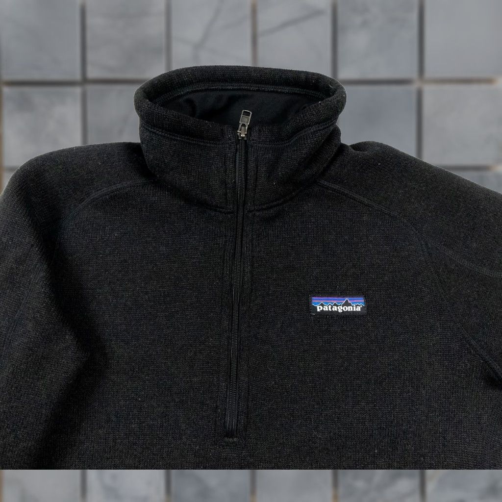 Patagonia Patagonia Sweater Womens Small Black Better Sweater 1/4 Zip Pullover Ladies Size S / US 4 / IT 40 - 1 Thumbnail