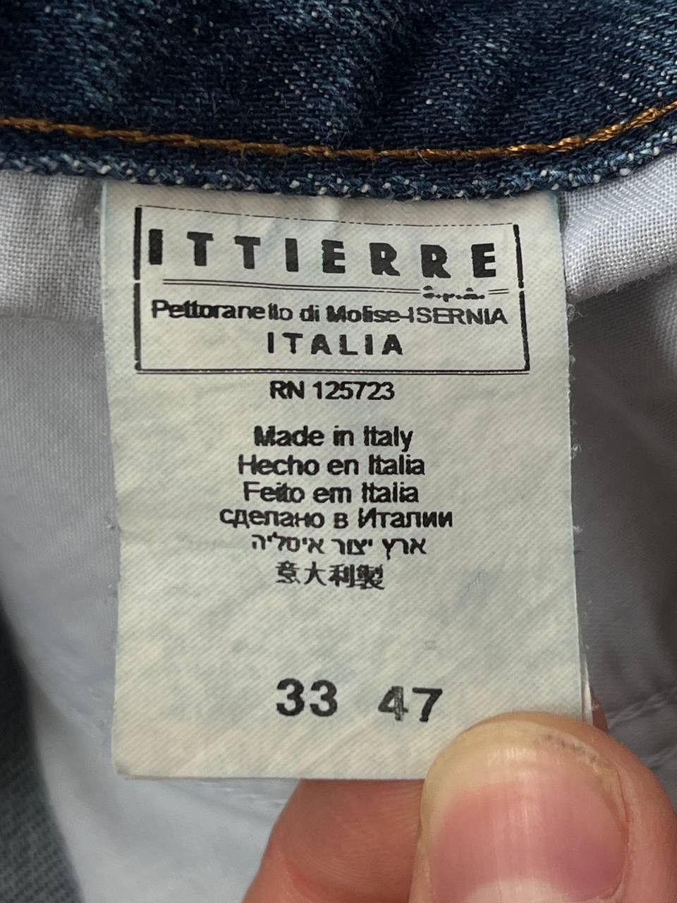 Pierre Balmain Pierre Balmain Knee Dart Blue Slim Jeans Size US 33 - 6 Thumbnail