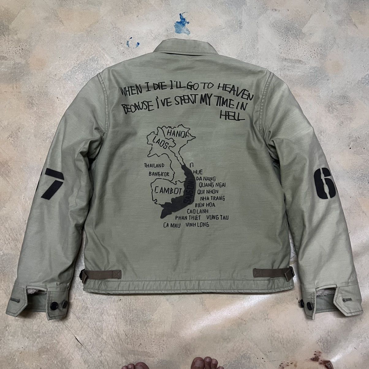 N.Hoolywood N. Hoolywood Sun Faded Military Style Jacket Size US S / EU 44-46 / 1 - 6 Thumbnail