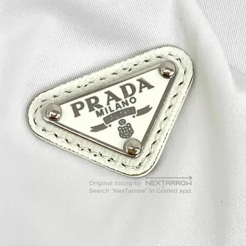 Prada Prada 22 white triangle high-necked long-sleeved T-shirt u Size XS / US 0-2 / IT 36-38 - 5 Thumbnail