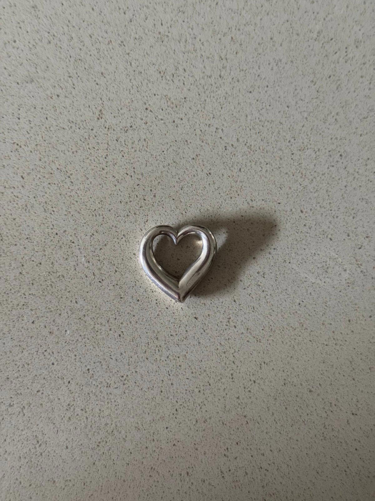 Retired James Avery Freeform Heart Pendant