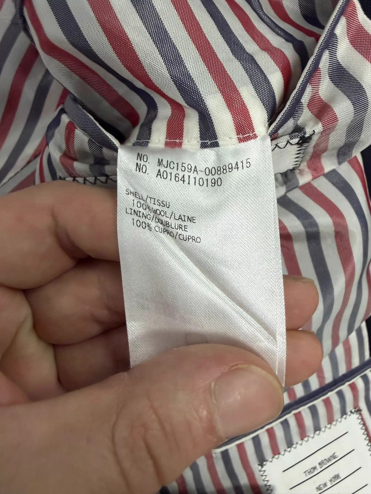 Thom Browne Thom Browne Men's Classic Navy Gold Button Slim Suit Size US XL / EU 56 / 4 - 5 Thumbnail