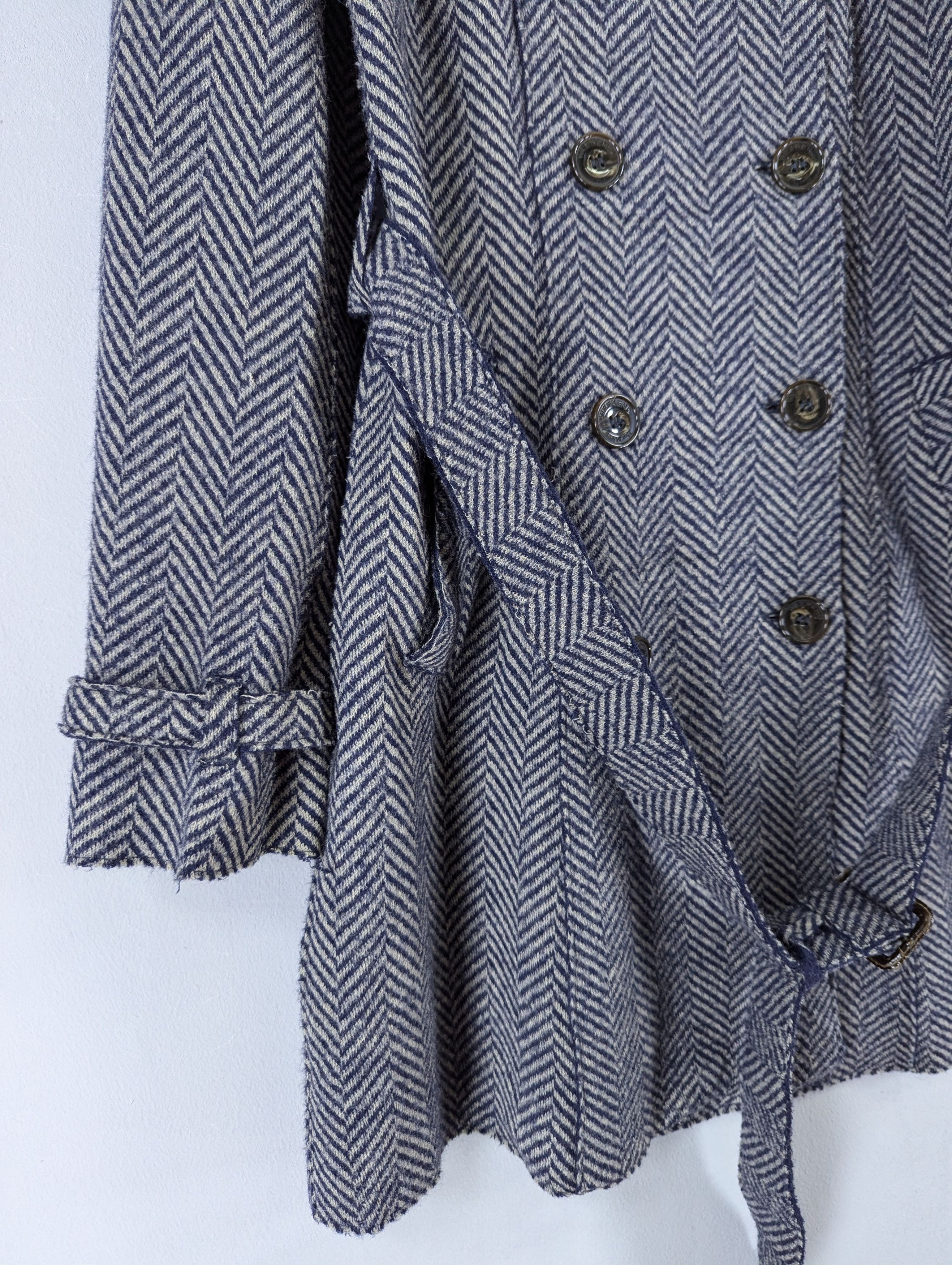 Max Mara Max Mara Weekend Line Herringbone Coat Jacket With Belted Size S / US 4 / IT 40 - 6 Thumbnail