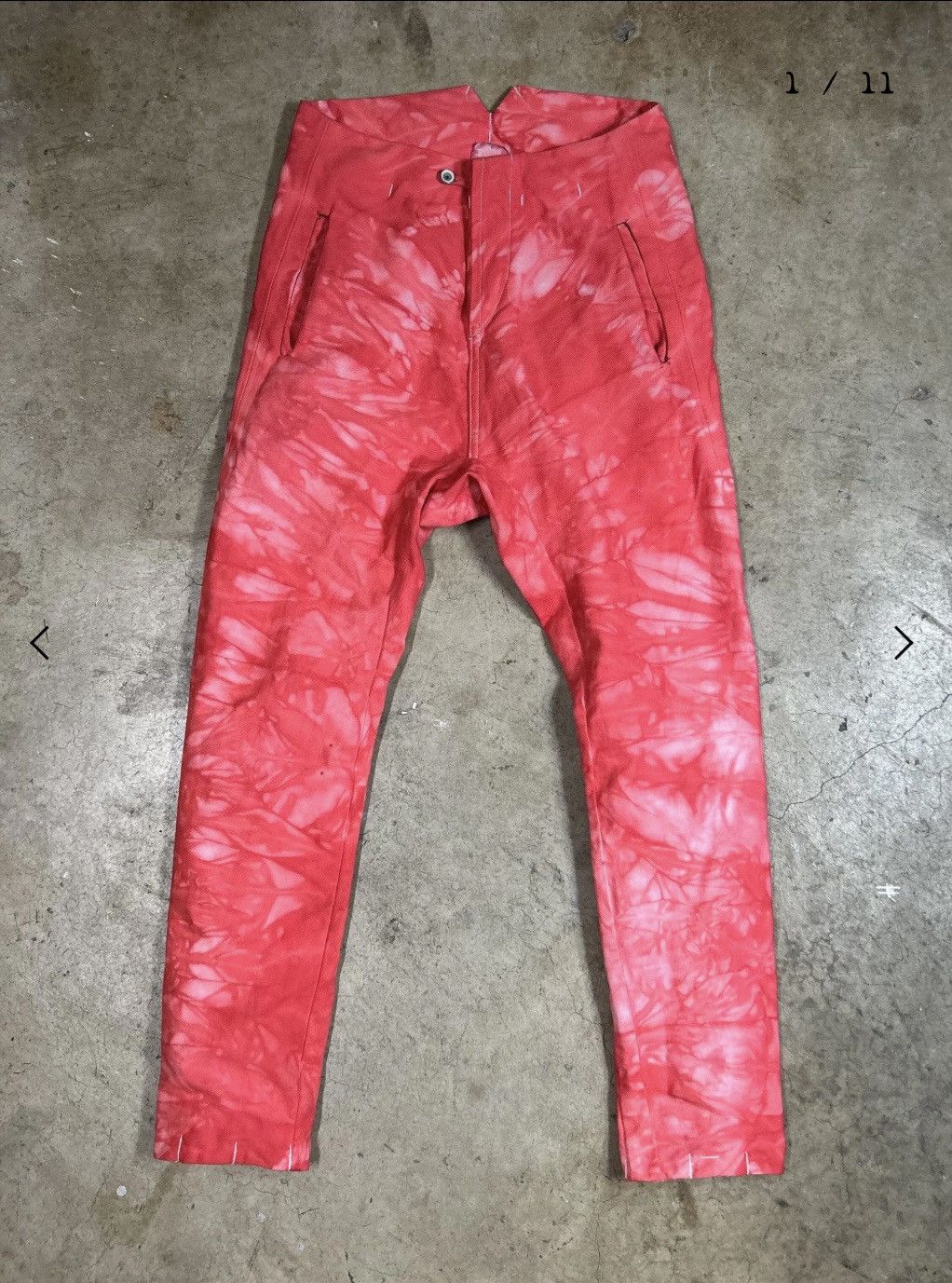 Other object dyed drop crotch denim pants Size US 30 / EU 46 - 1 Thumbnail