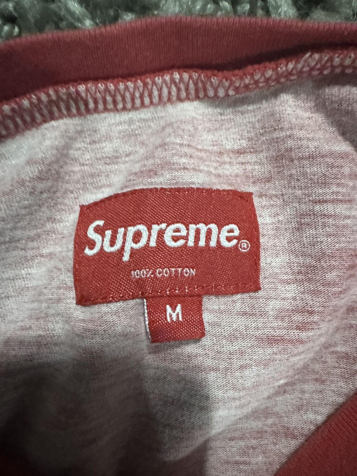 Supreme Supreme Red Printed stripe logo longsleeve Size US M / EU 48-50 / 2 - 5 Thumbnail